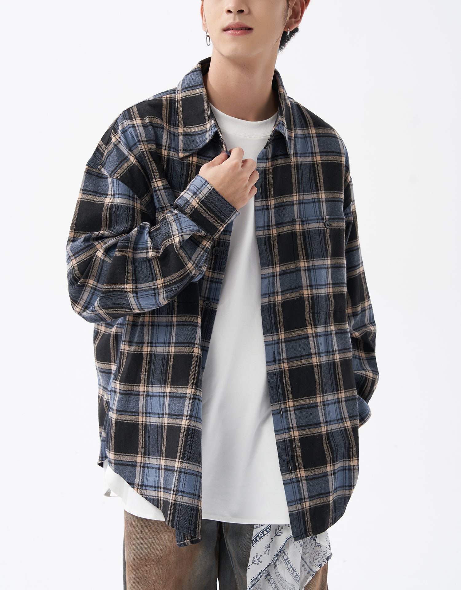 TopBasics Two Pockets Flannel Shirt