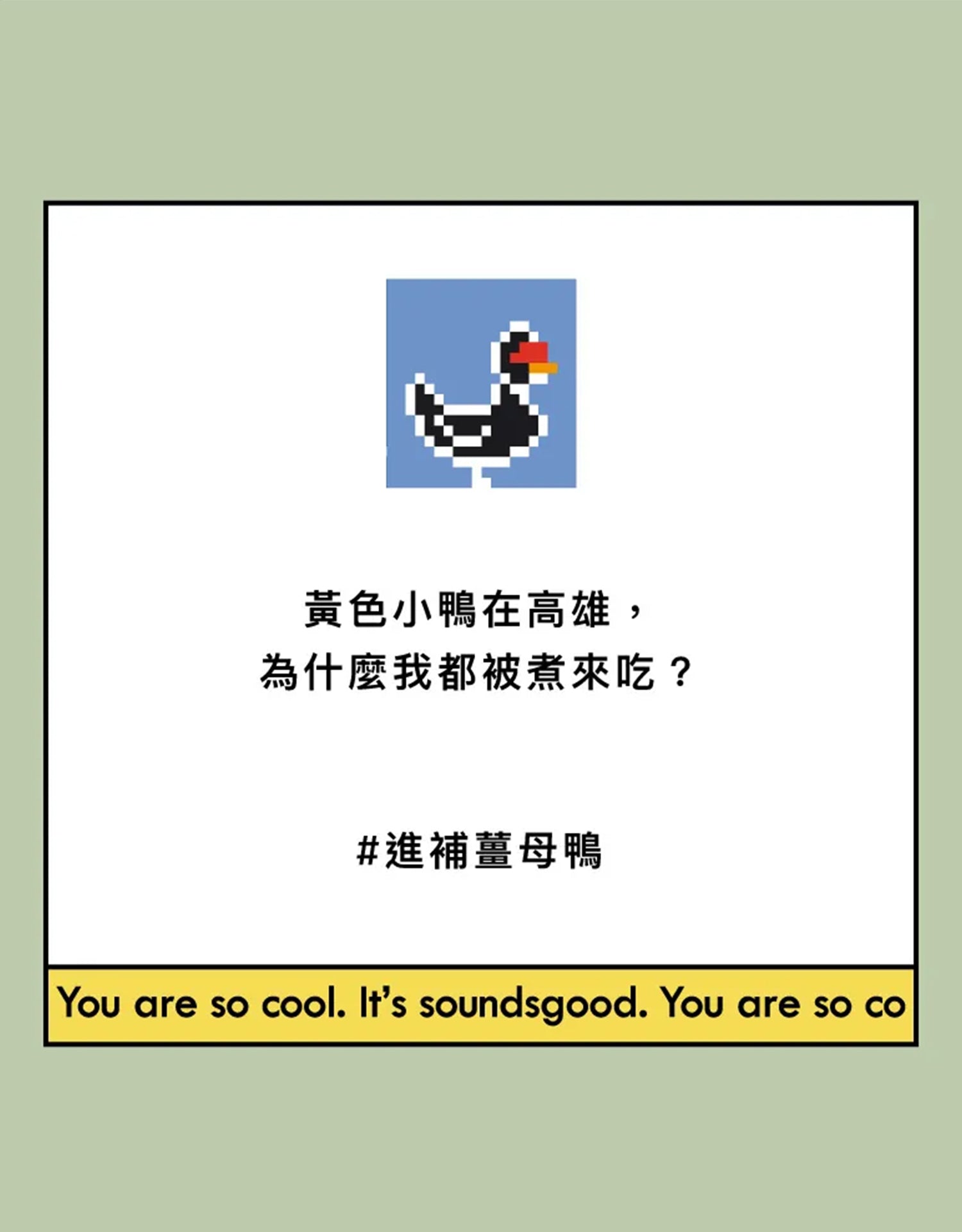 Sounds Good Healing Ginger Duck Half Socks