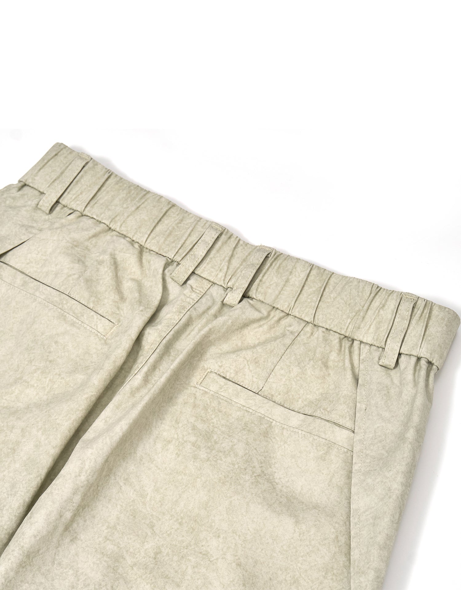 TopBasics Four Pockets Washed & Pleated Barrel Leg Pants