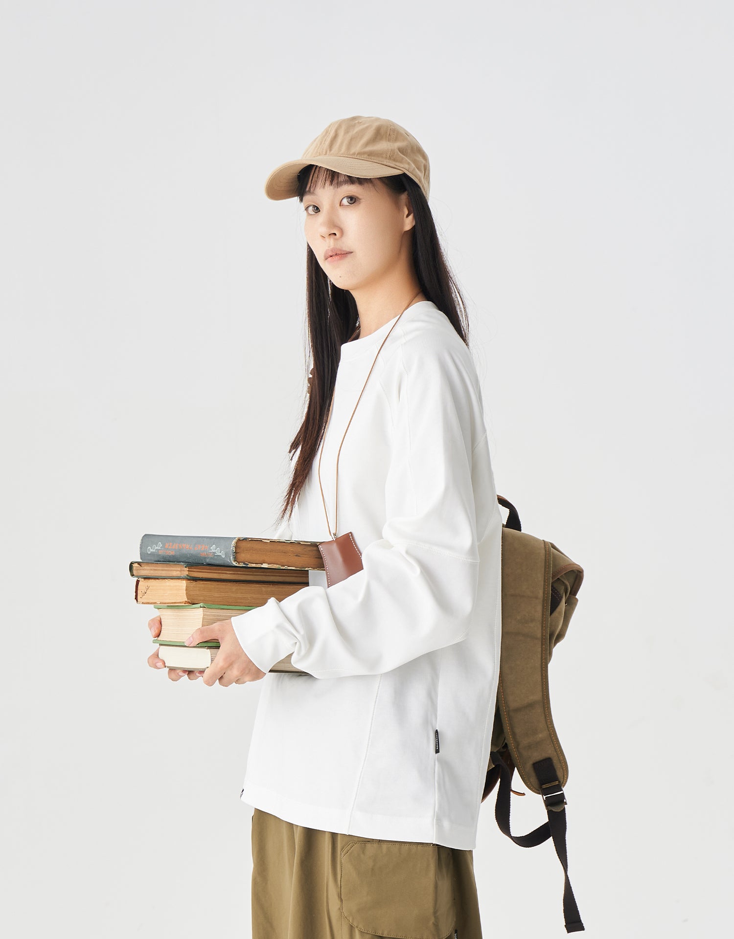 TopBasics Cyber Patchwork Seams L/S T-Shirt