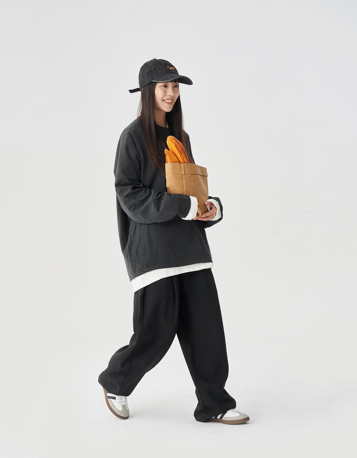 TopBasics Office Barrel Leg Pants