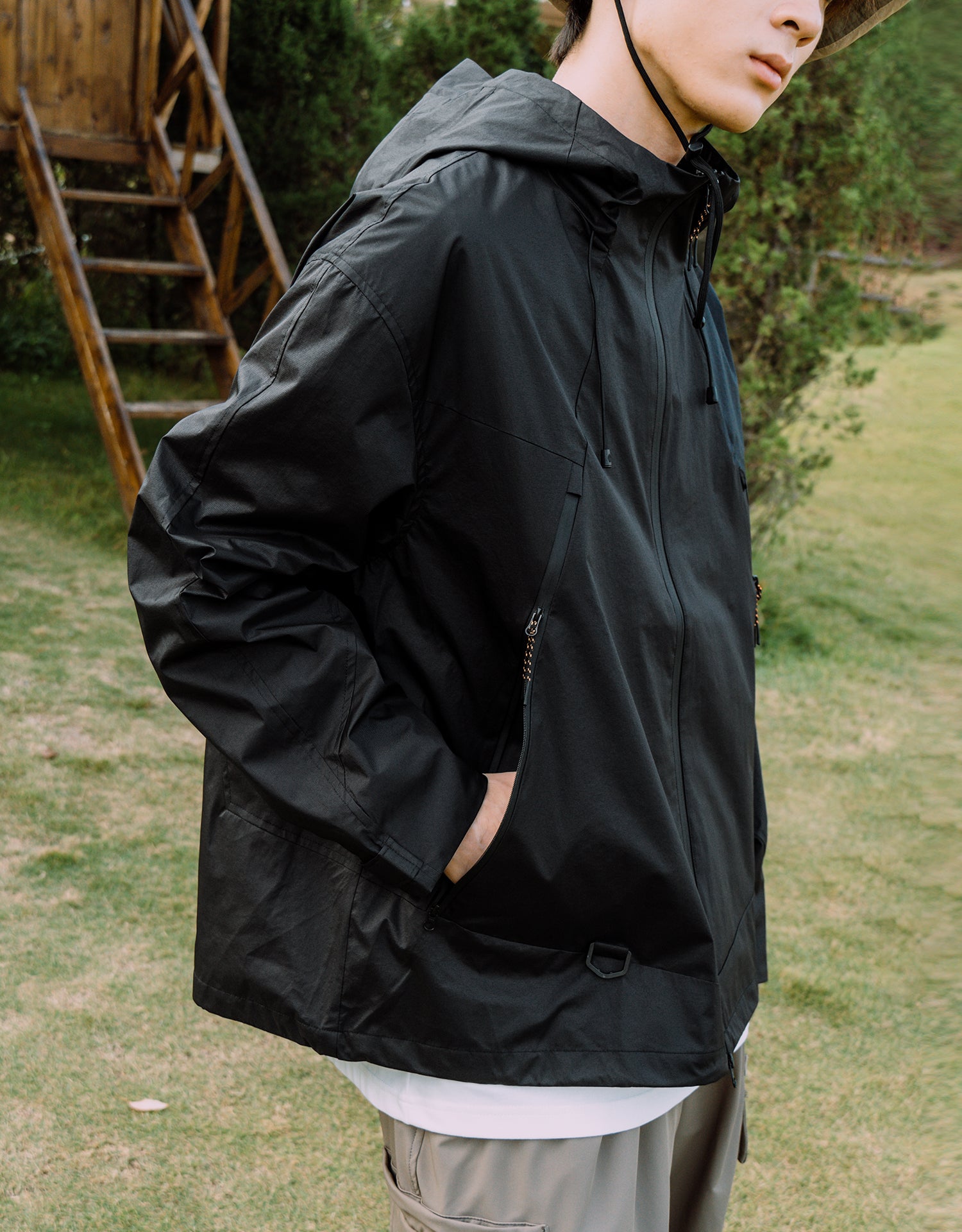 TopBasics Adventure Series Coated Outdoor Windbreaker Jacket