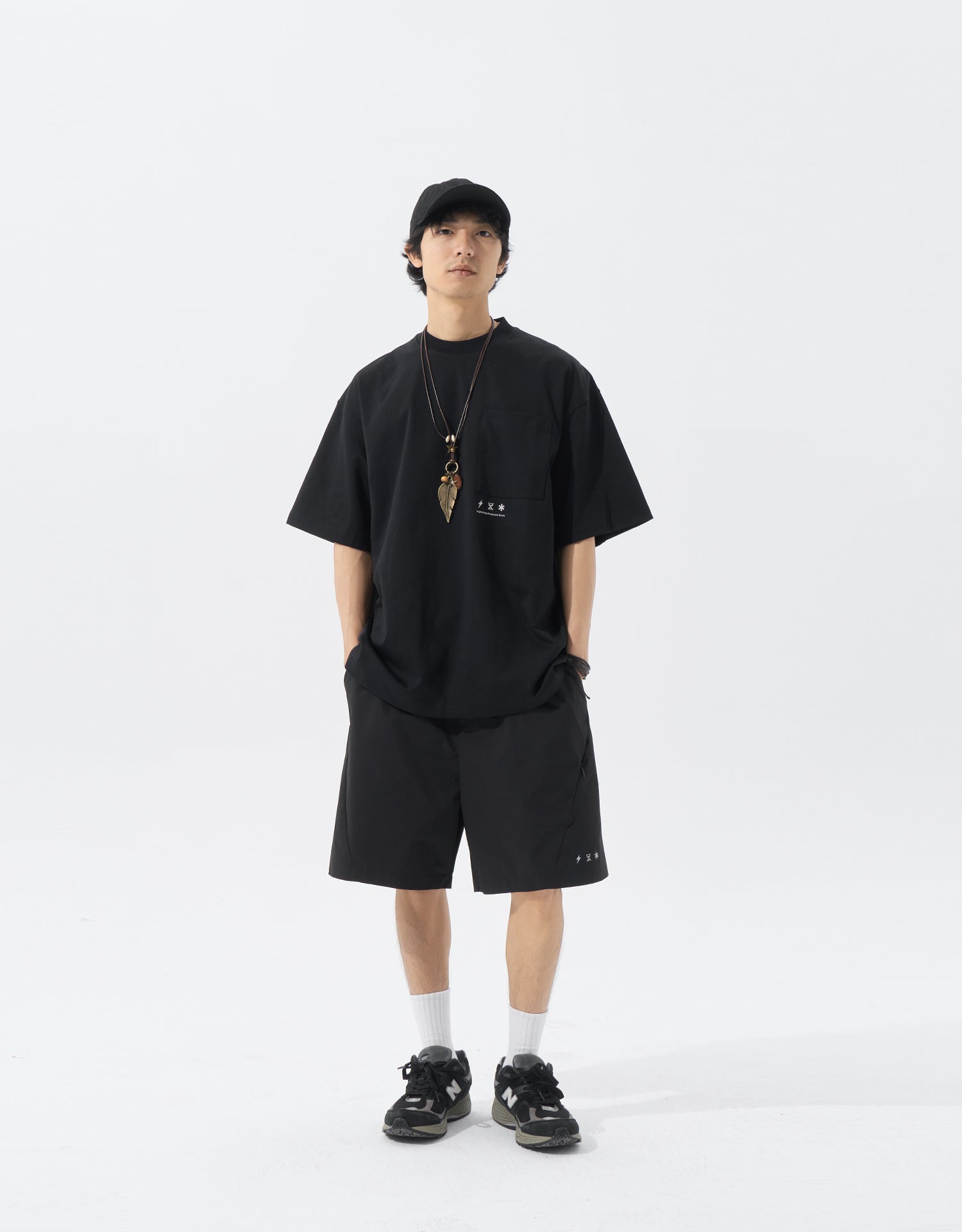 TopBasics Reflective Printed Pocket T-Shirt