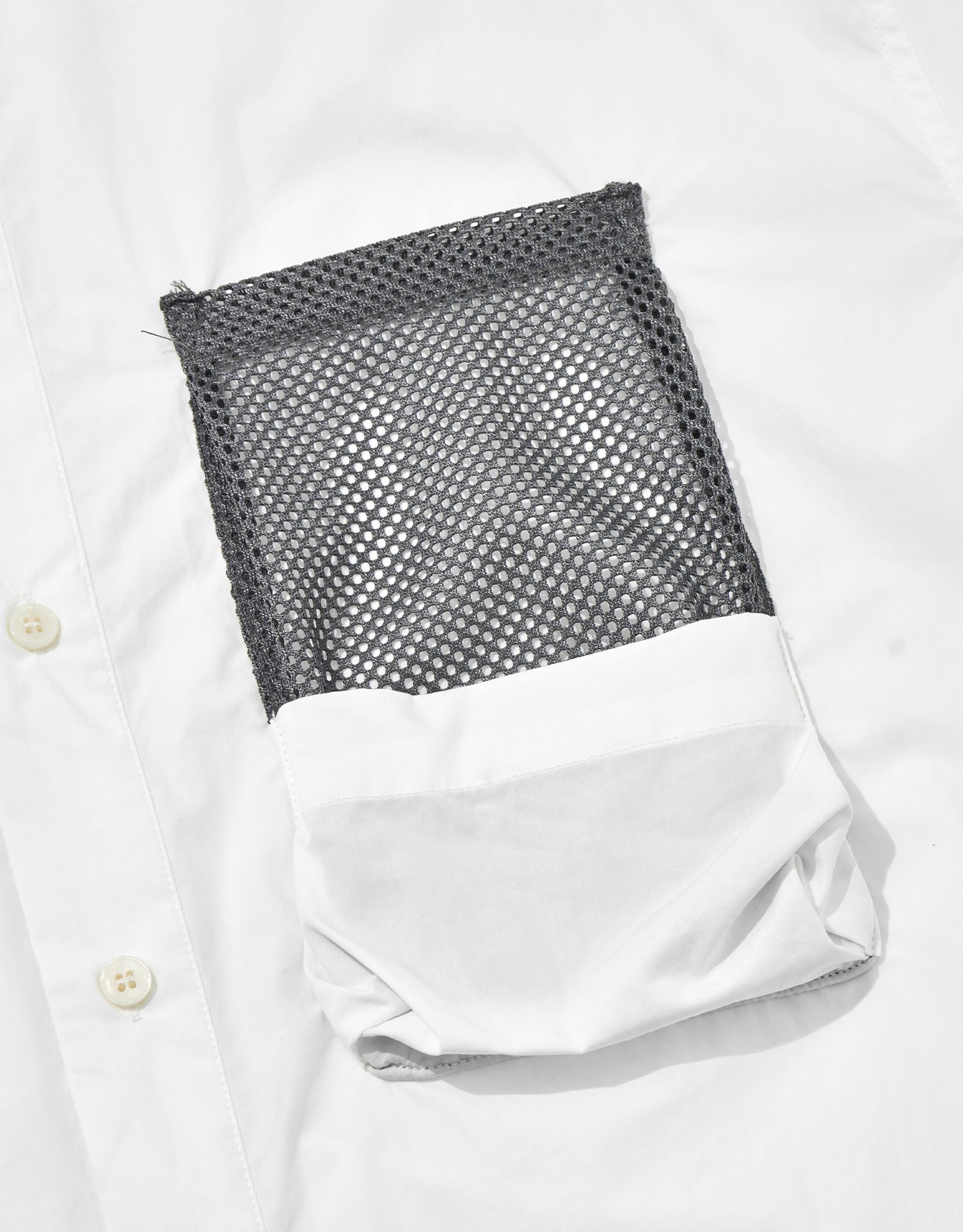 TopBasics Mesh Pockets Cotton Shirt