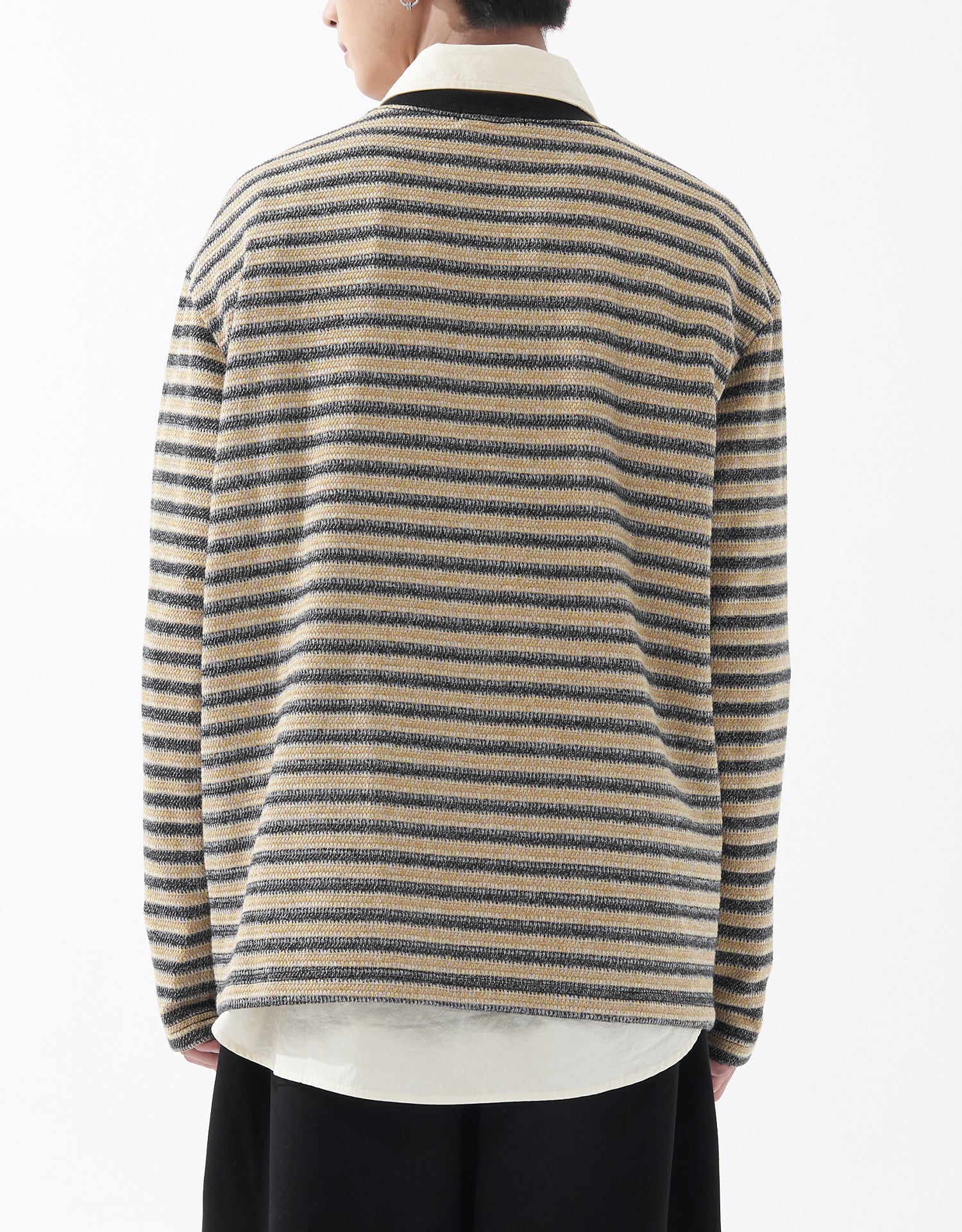 TopBasics Striped Jacquard Interlock T-Shirt