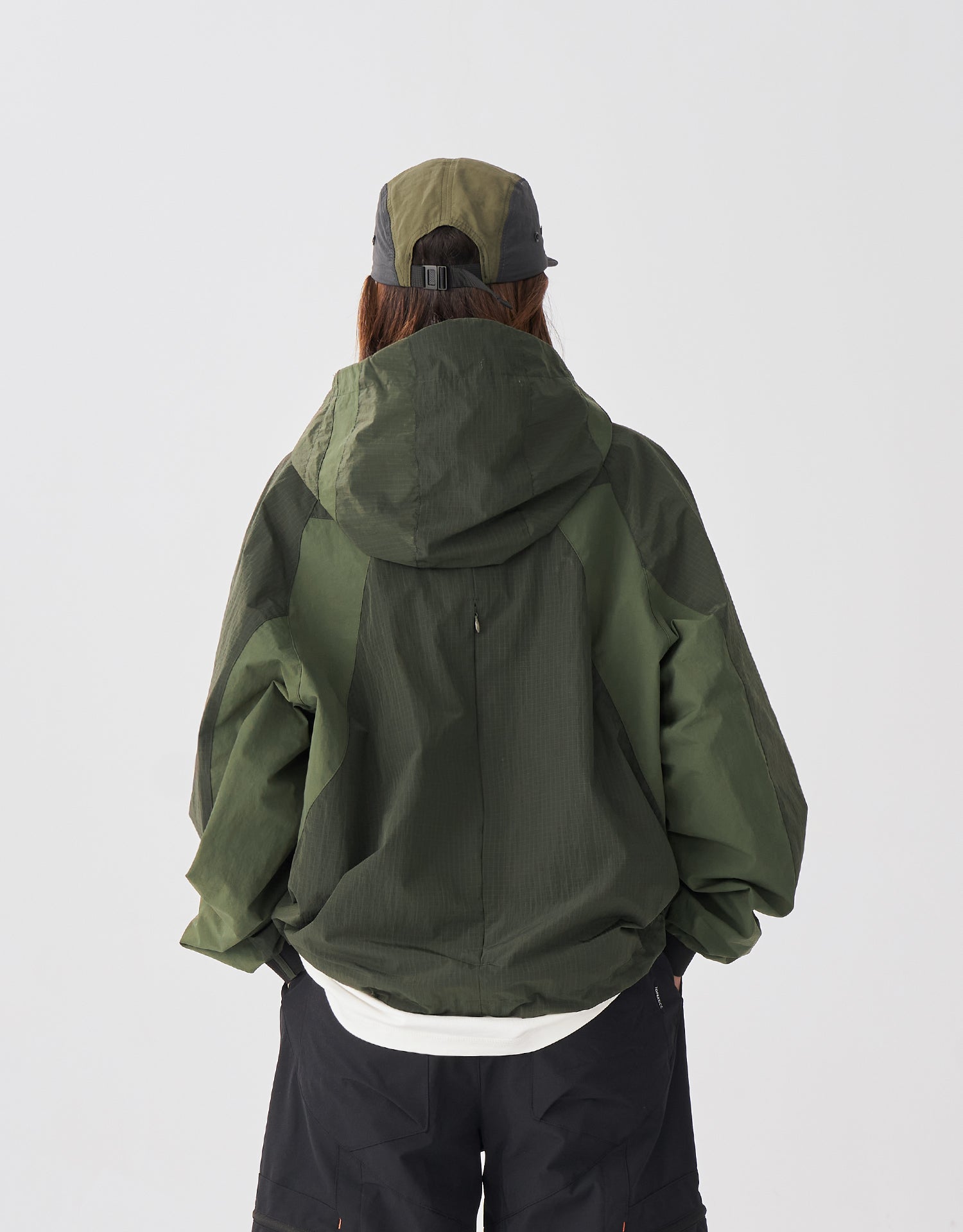 TopBasics Three Pockets Patchwork Windbreaker Jacket