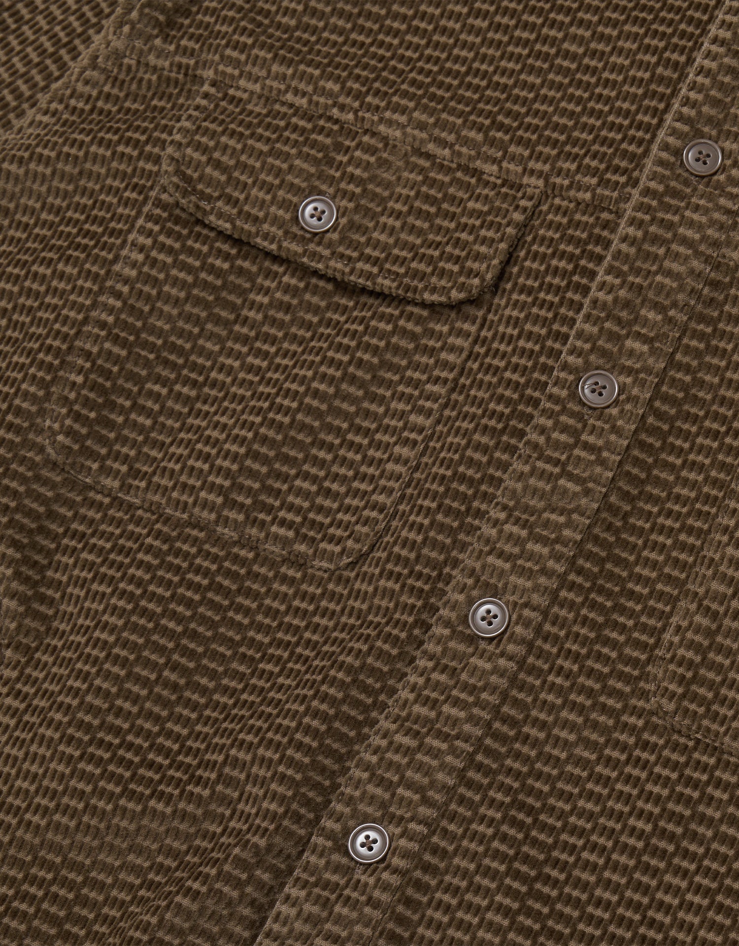 M.T. Embossed Corduroy Side Pockets Shirt Jacket