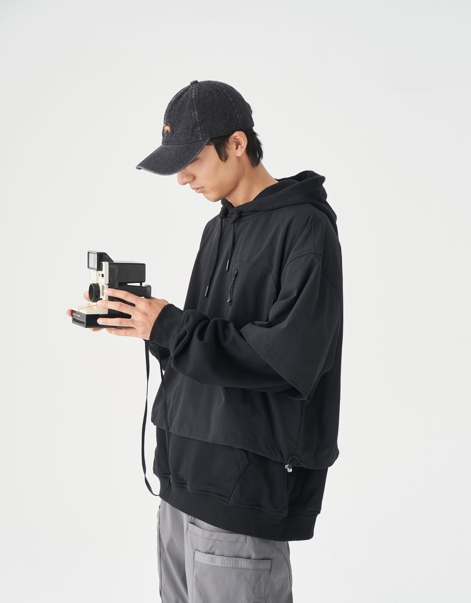 TopBasics Fake Two-Piece Hoodie