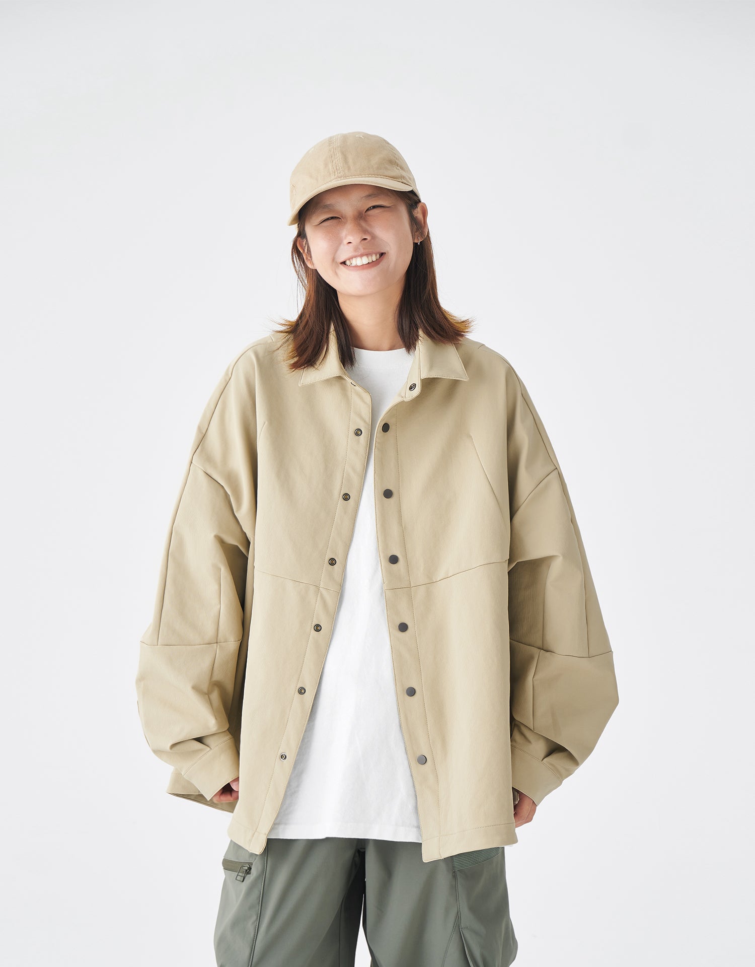 TopBasics Pleat Coach Jacket