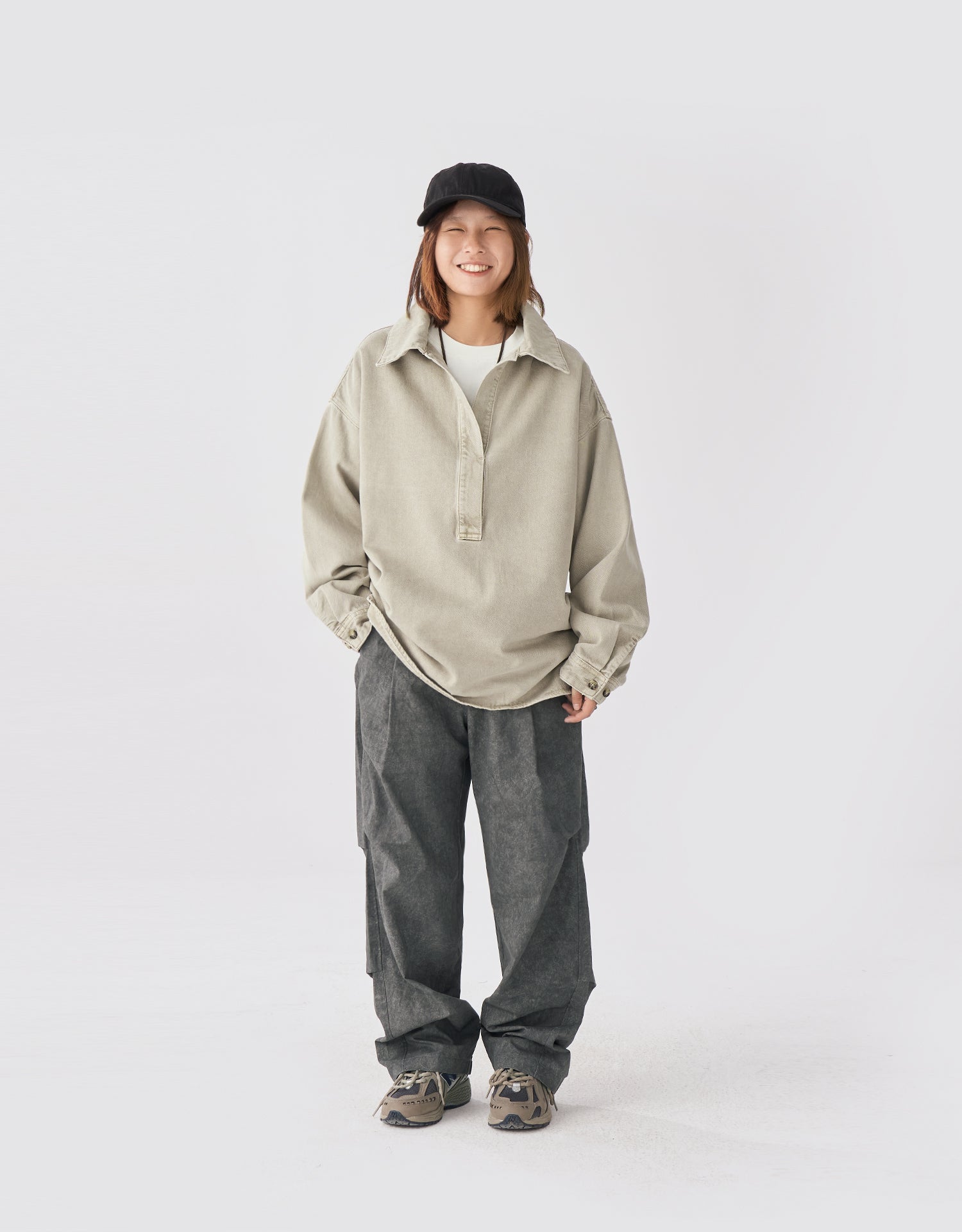 TopBasics Cargo Oversized Pullover Shirt