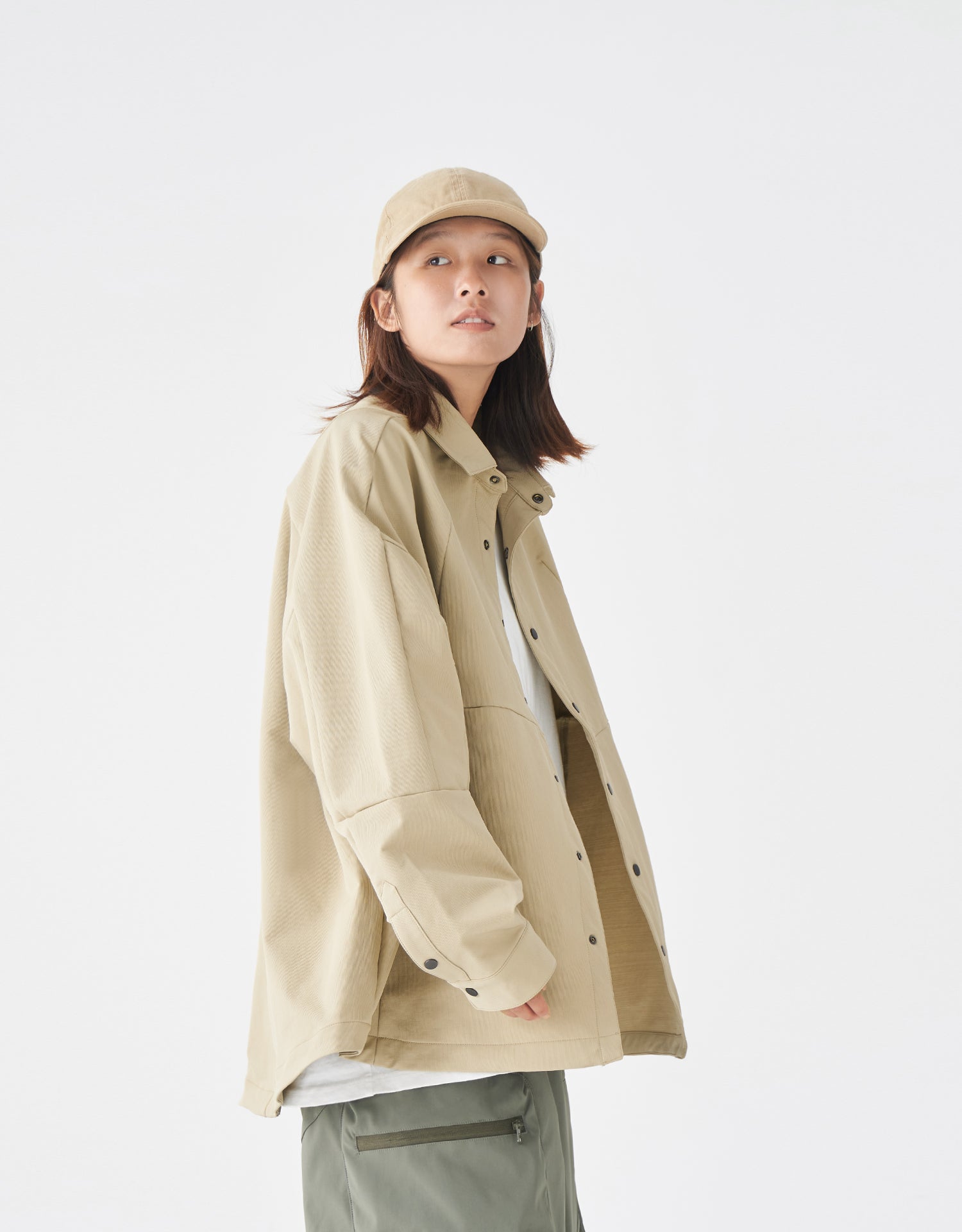 TopBasics Pleat Coach Jacket