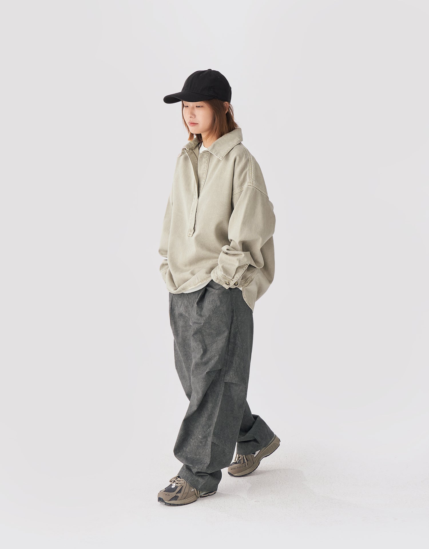 TopBasics Cargo Oversized Pullover Shirt