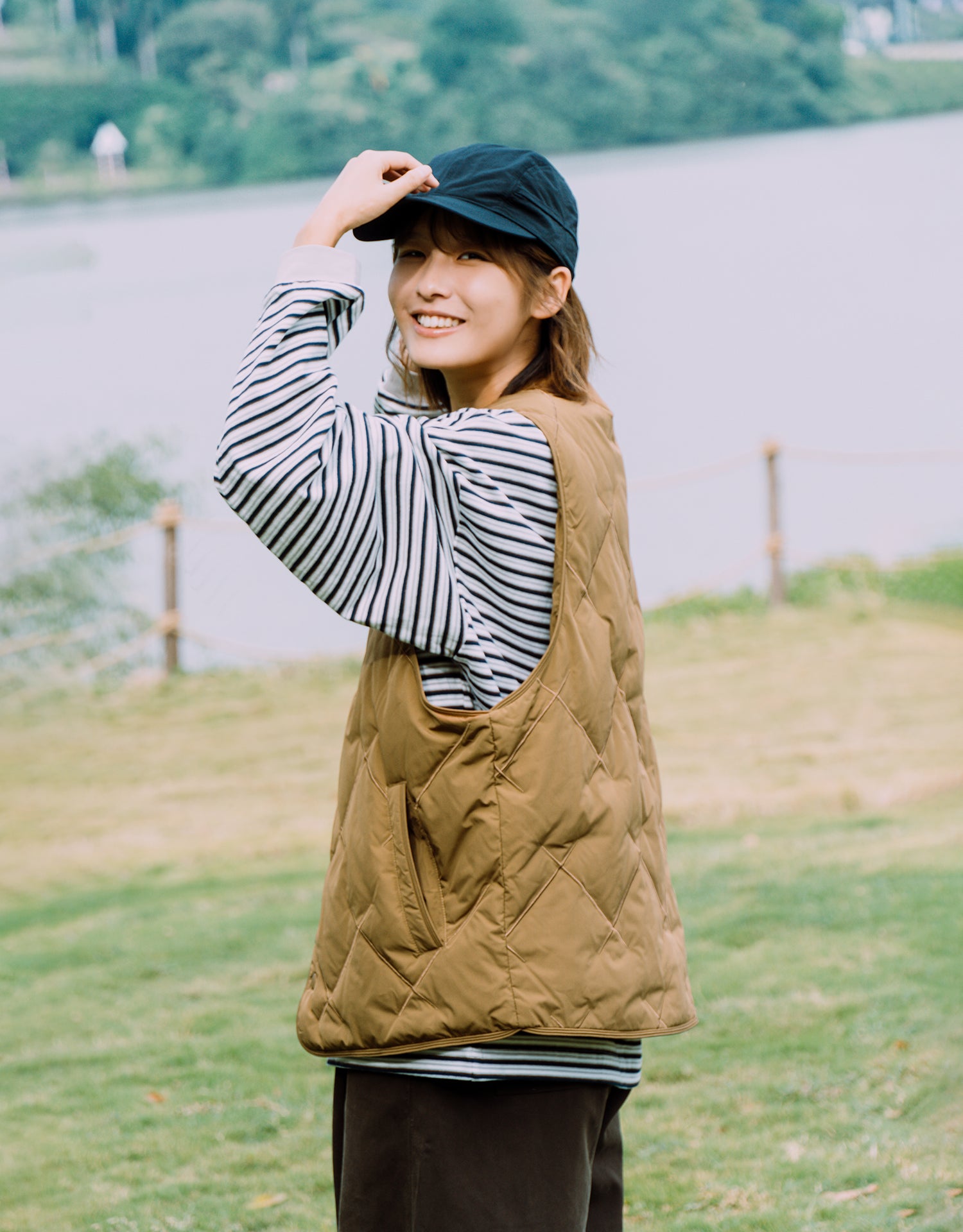 TopBasics Two Pockets Quilted Vest