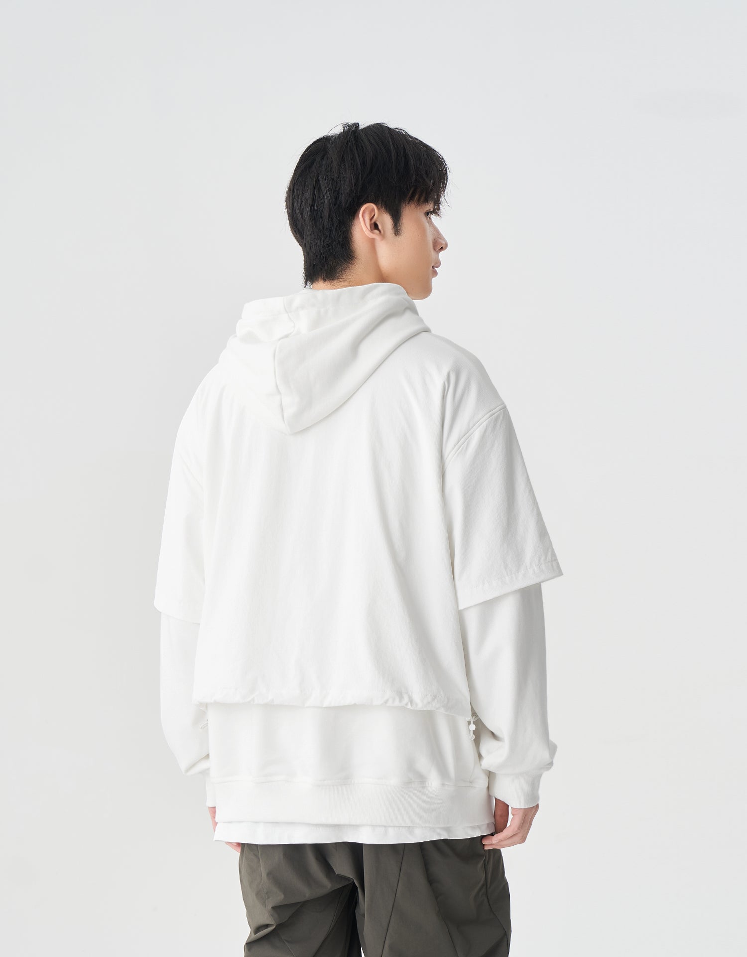 TopBasics Fake Two-Piece Hoodie