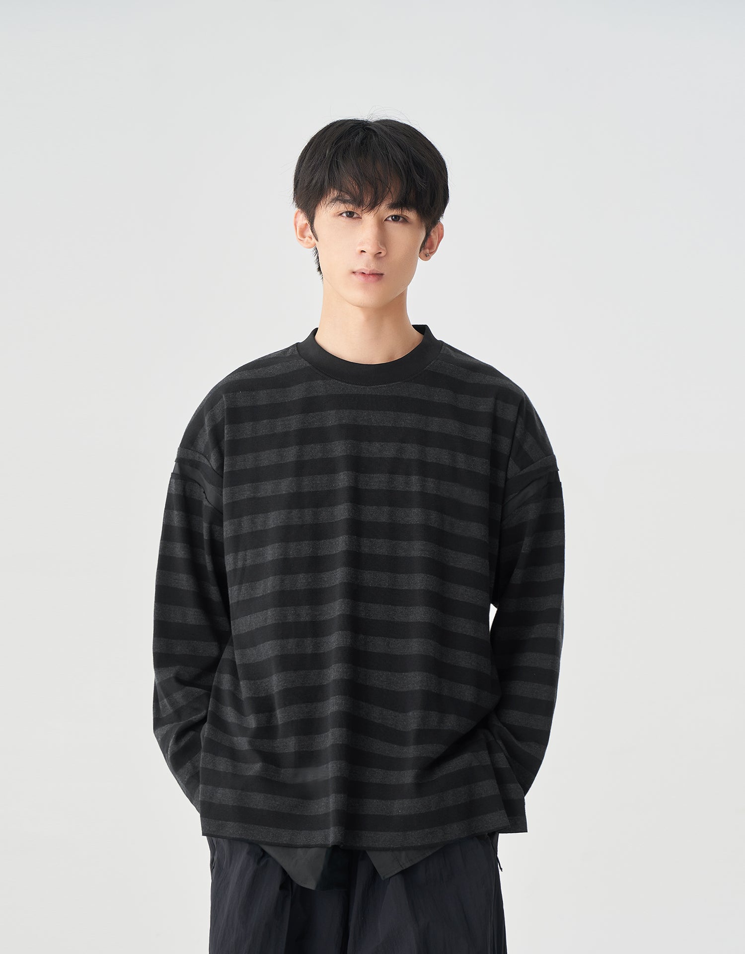 TopBasics Fake Two-Piece Striped T-Shirt