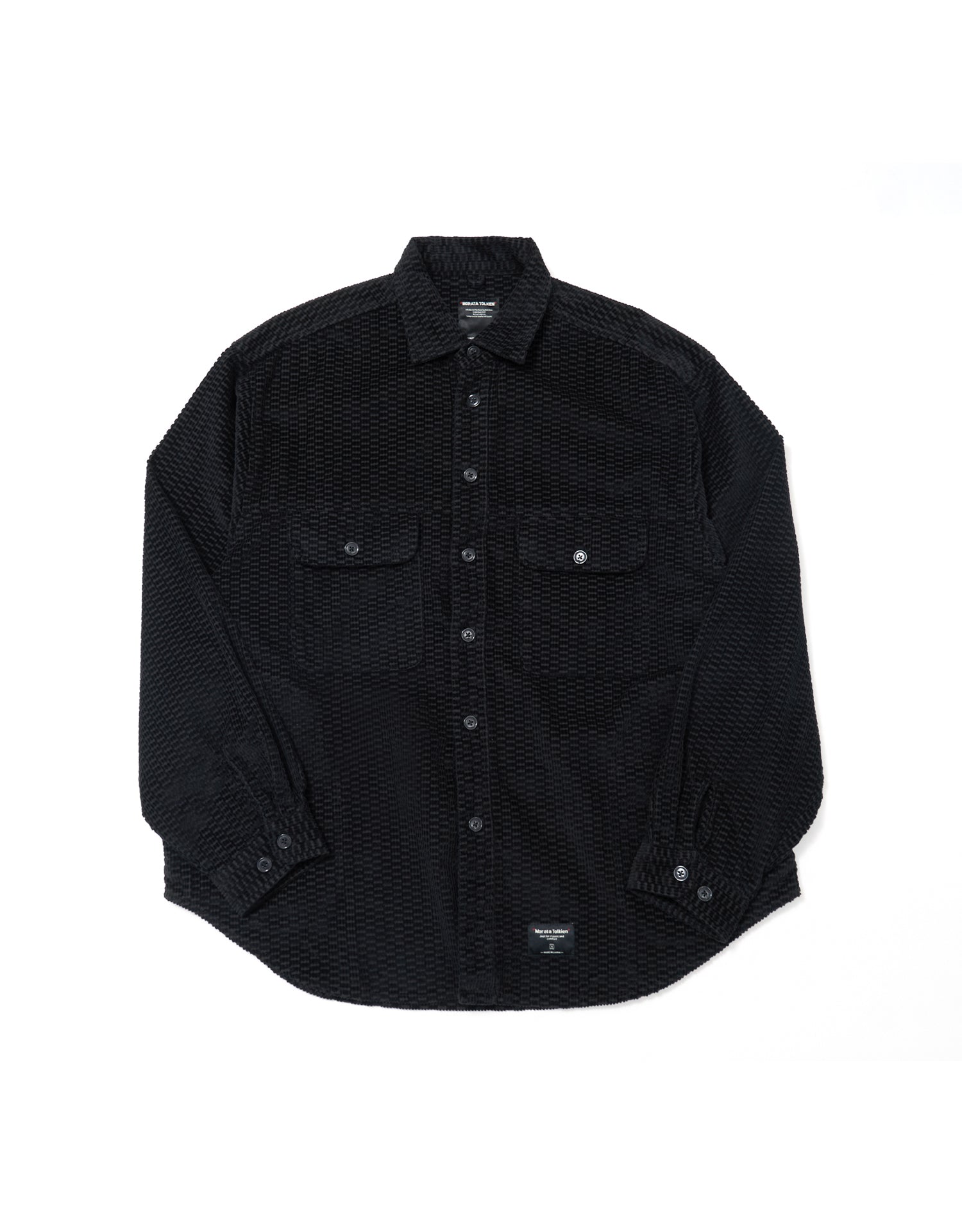 M.T. Embossed Corduroy Side Pockets Shirt Jacket