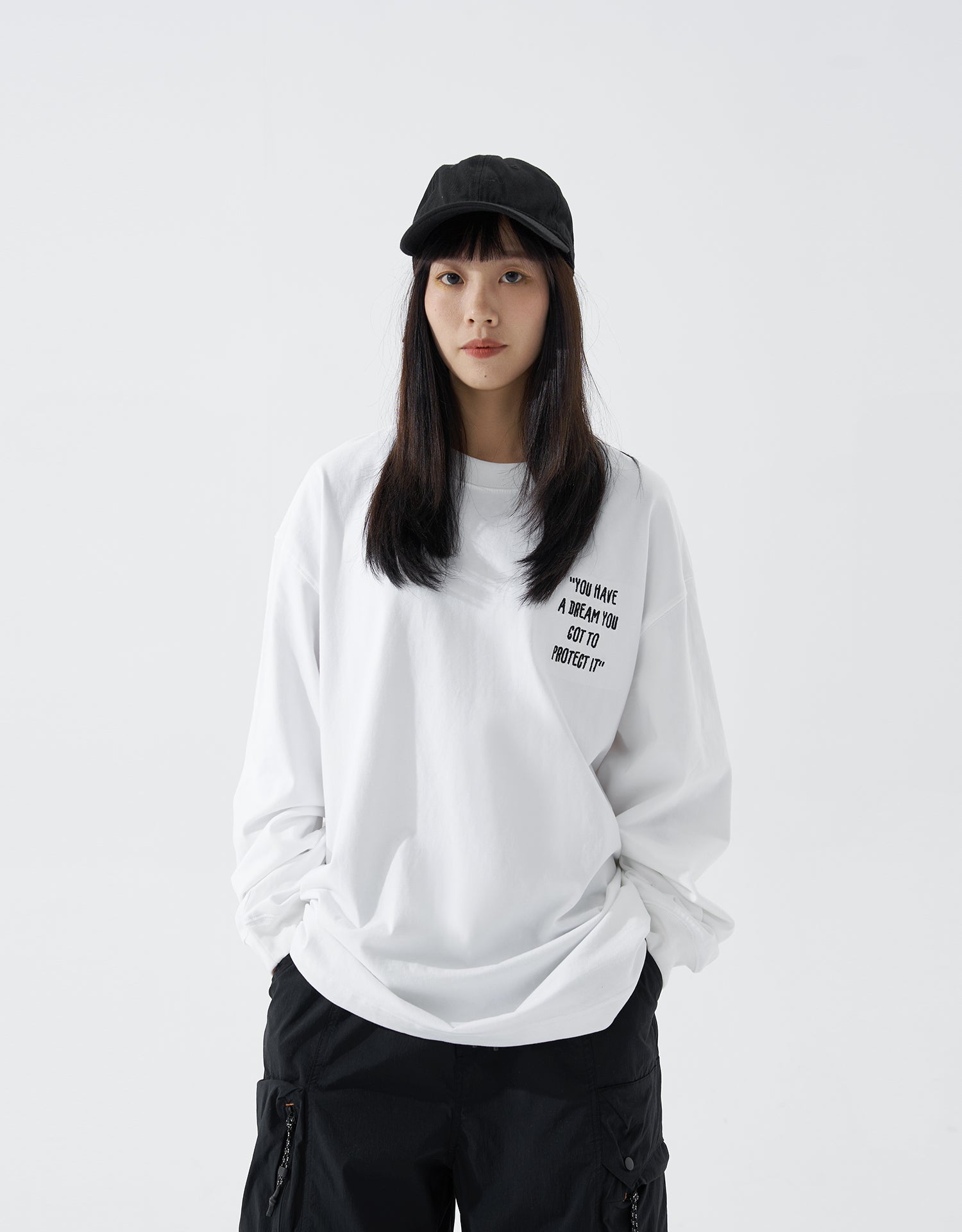 TopBasics "Protect Your Dream" Embroidered T-Shirt