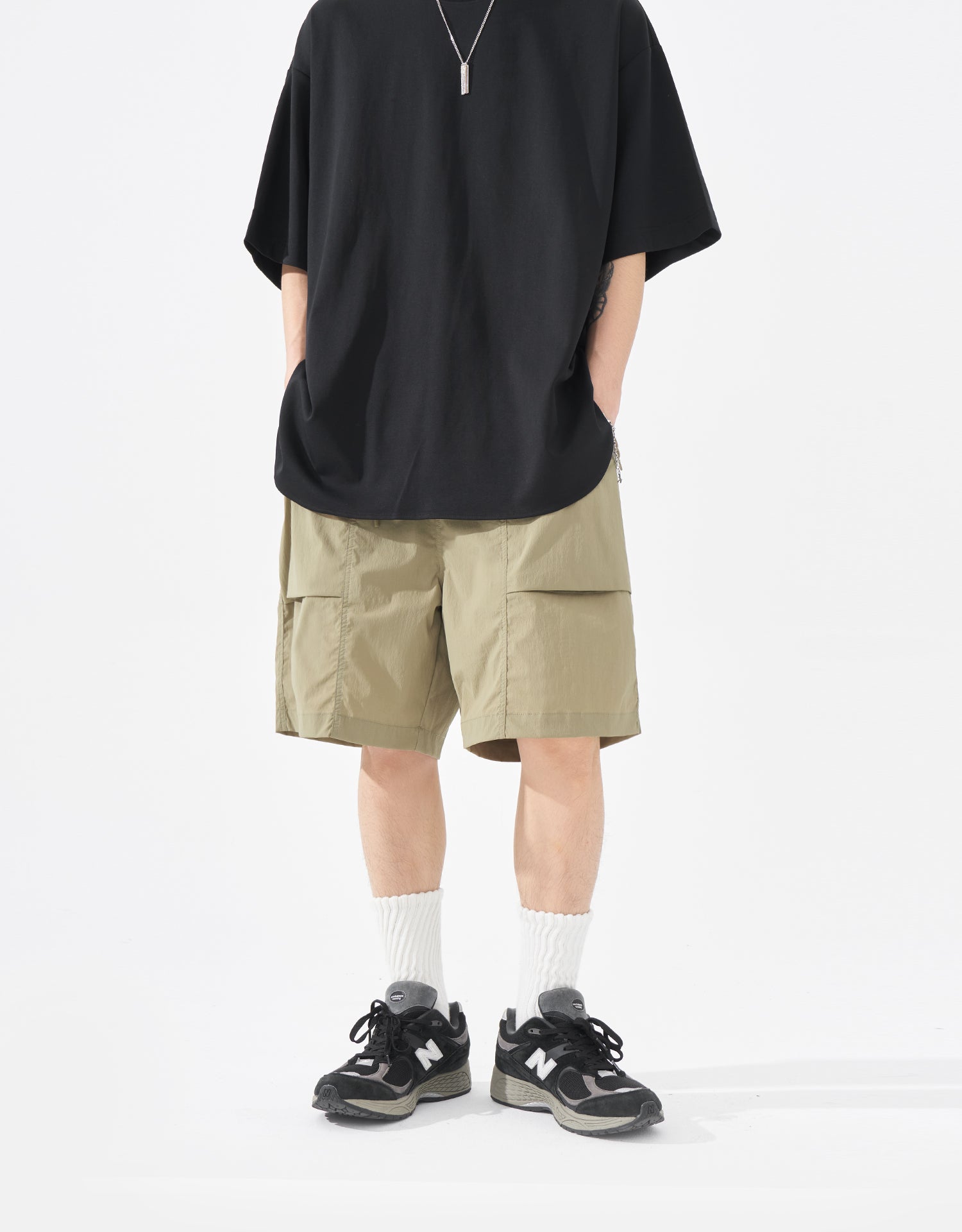 TopBasics Zip-Pockets Cargo Shorts