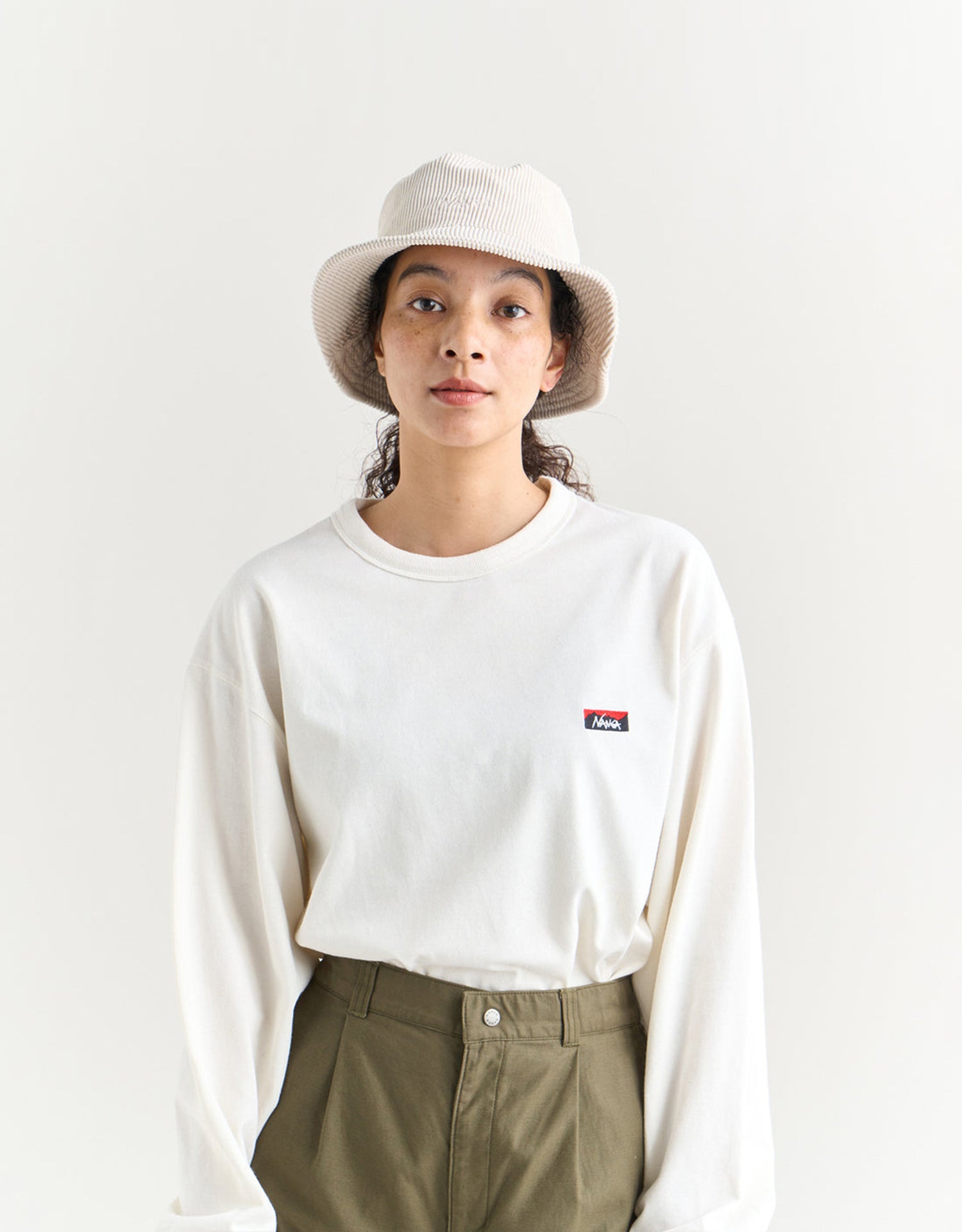 Nanga Eco Hybrid Box Logo Embroidery L/S Tee