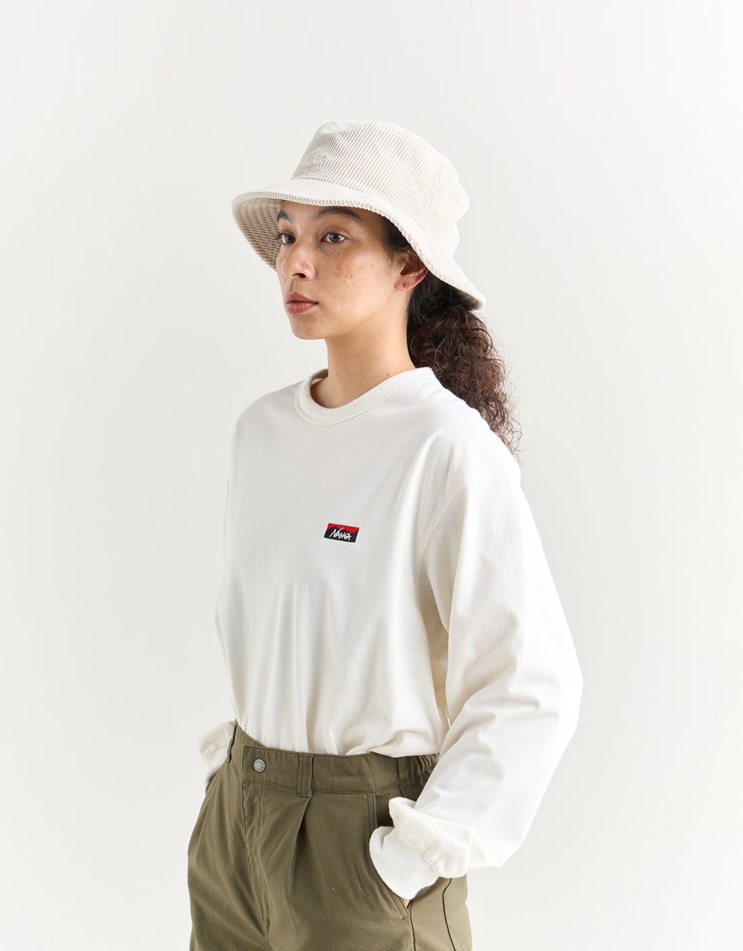 Nanga Eco Hybrid Box Logo Embroidery L/S Tee