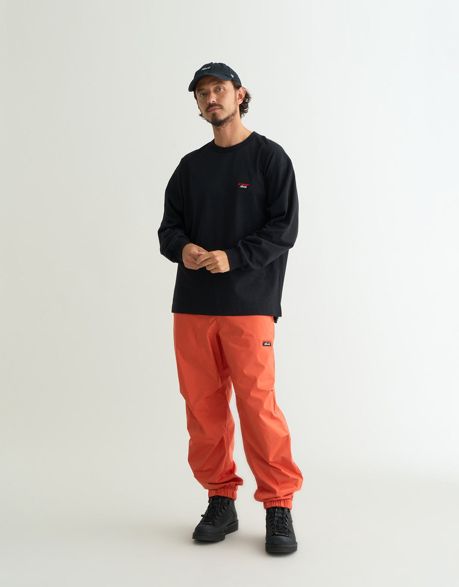 Nanga Eco Hybrid Box Logo Embroidery L/S Tee