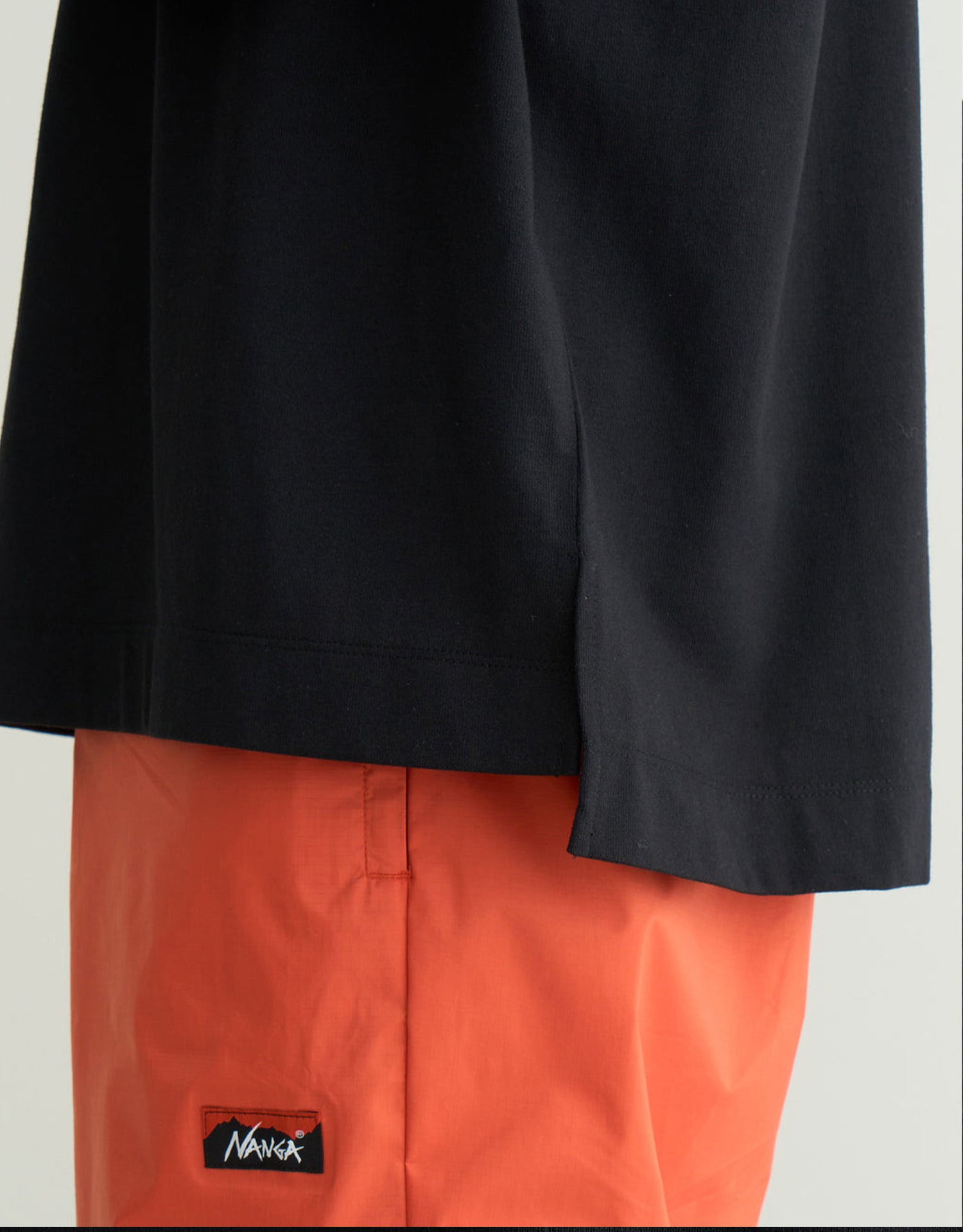 Nanga Eco Hybrid Box Logo Embroidery L/S Tee