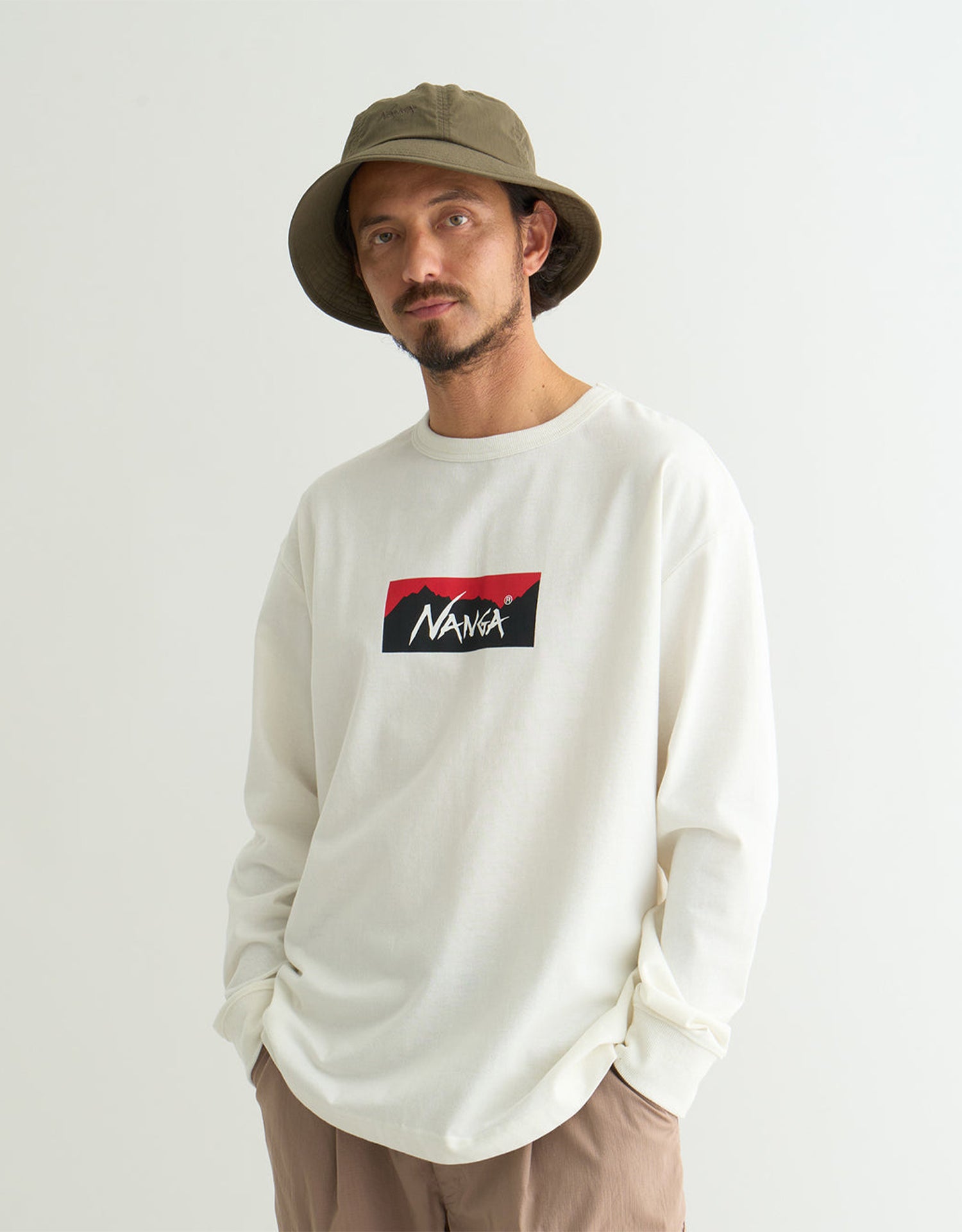 Nanga Eco Hybrid Box Logo L/S Tee