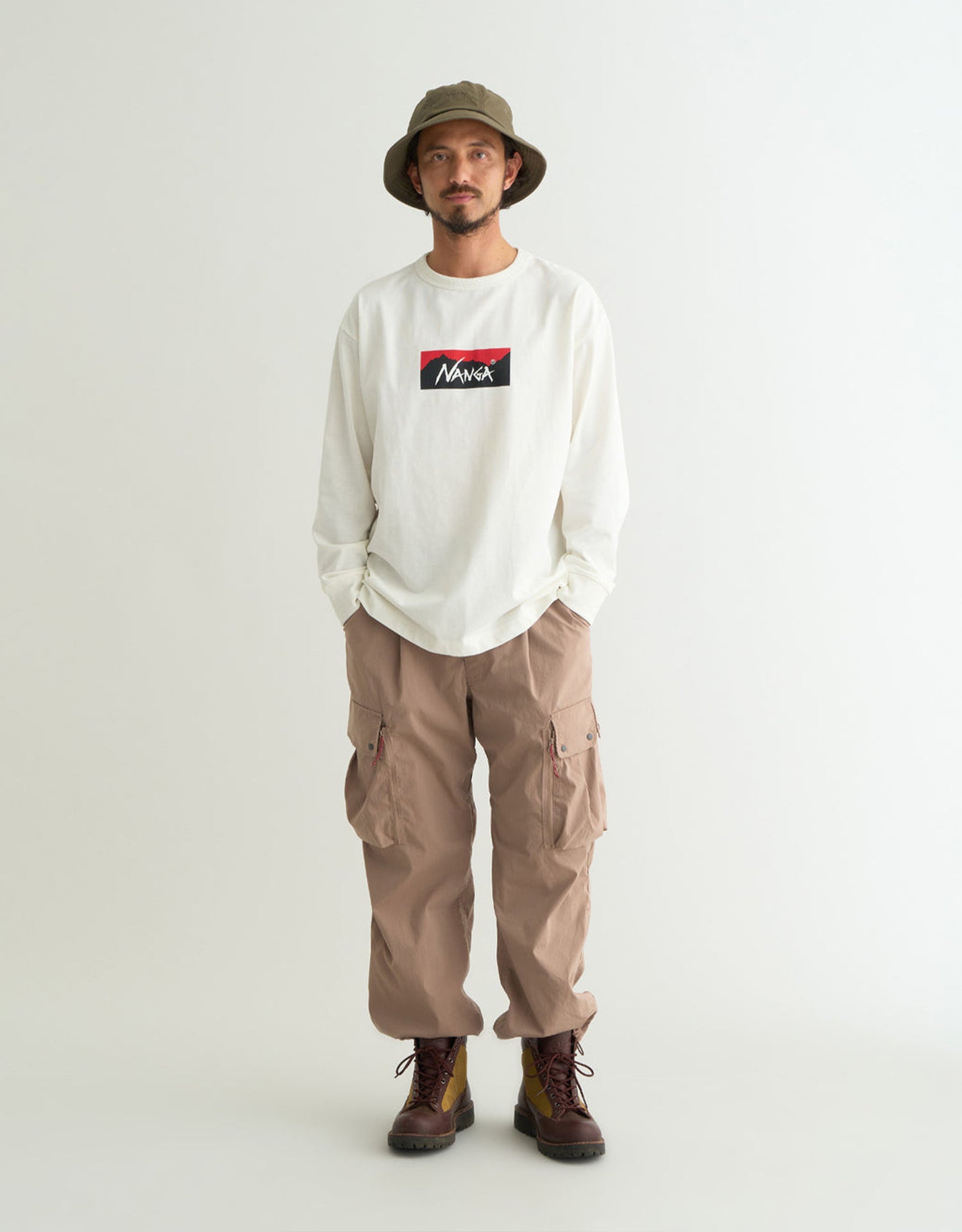 Nanga Eco Hybrid Box Logo L/S Tee