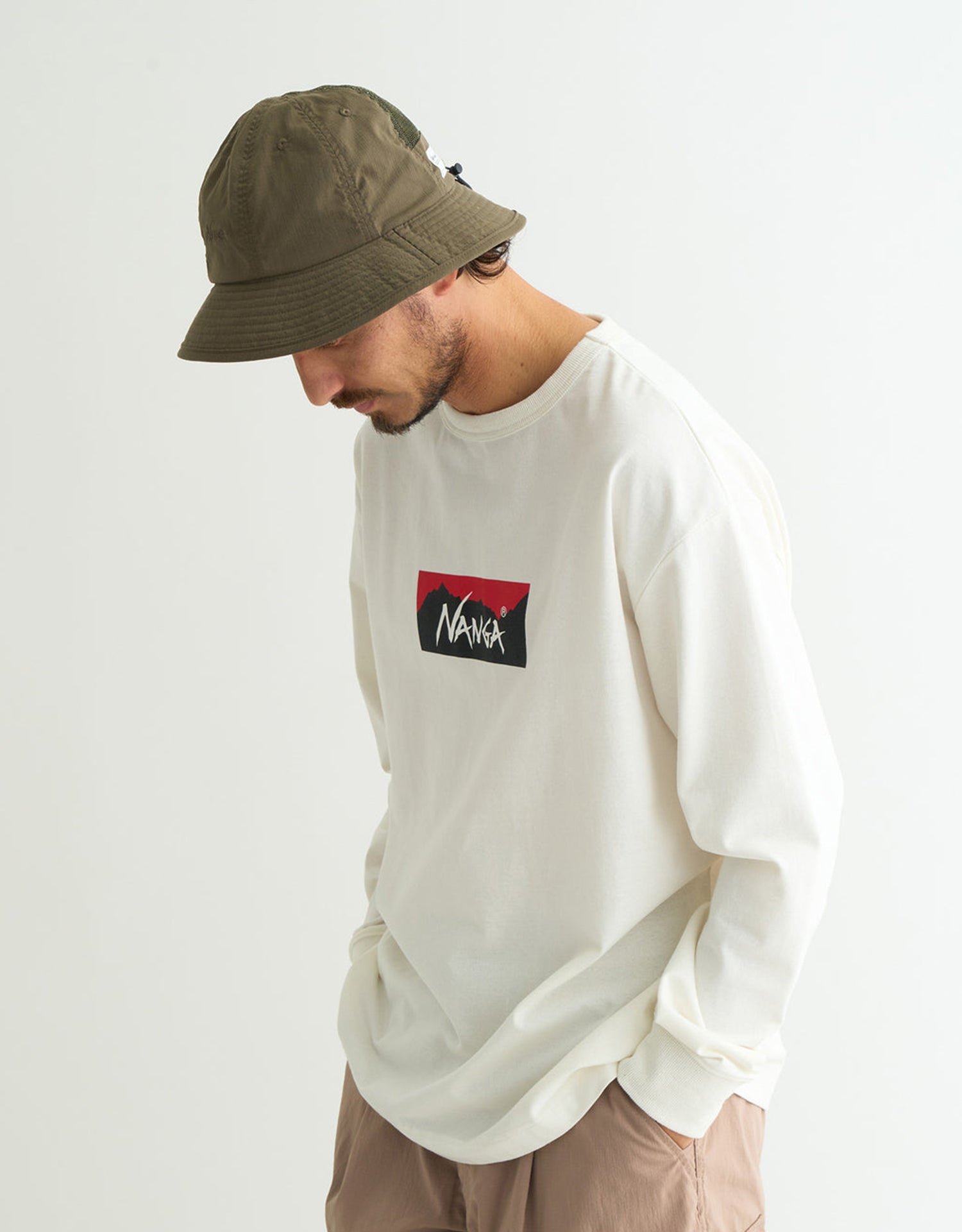 Nanga Eco Hybrid Box Logo L/S Tee