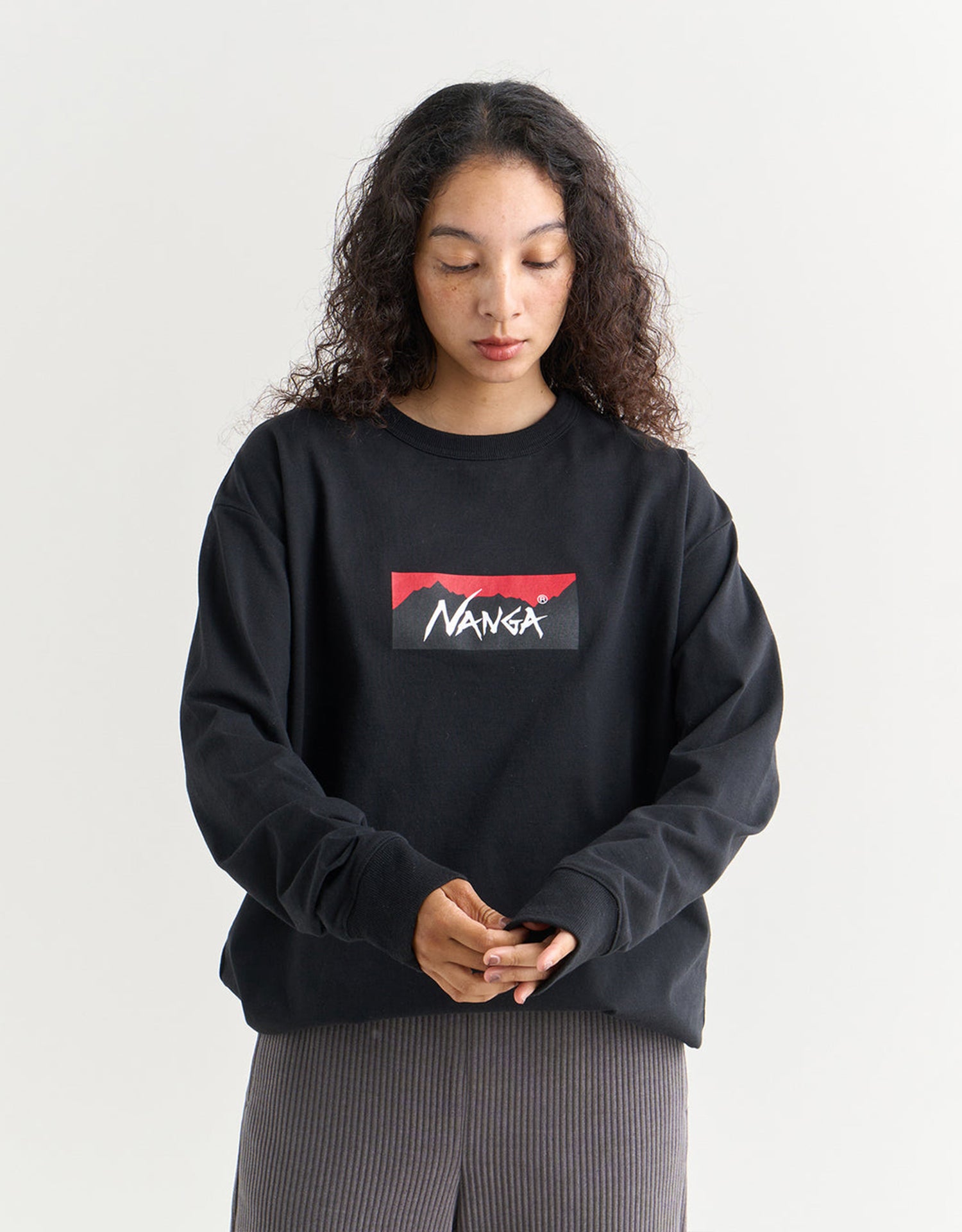 Nanga Eco Hybrid Box Logo L/S Tee