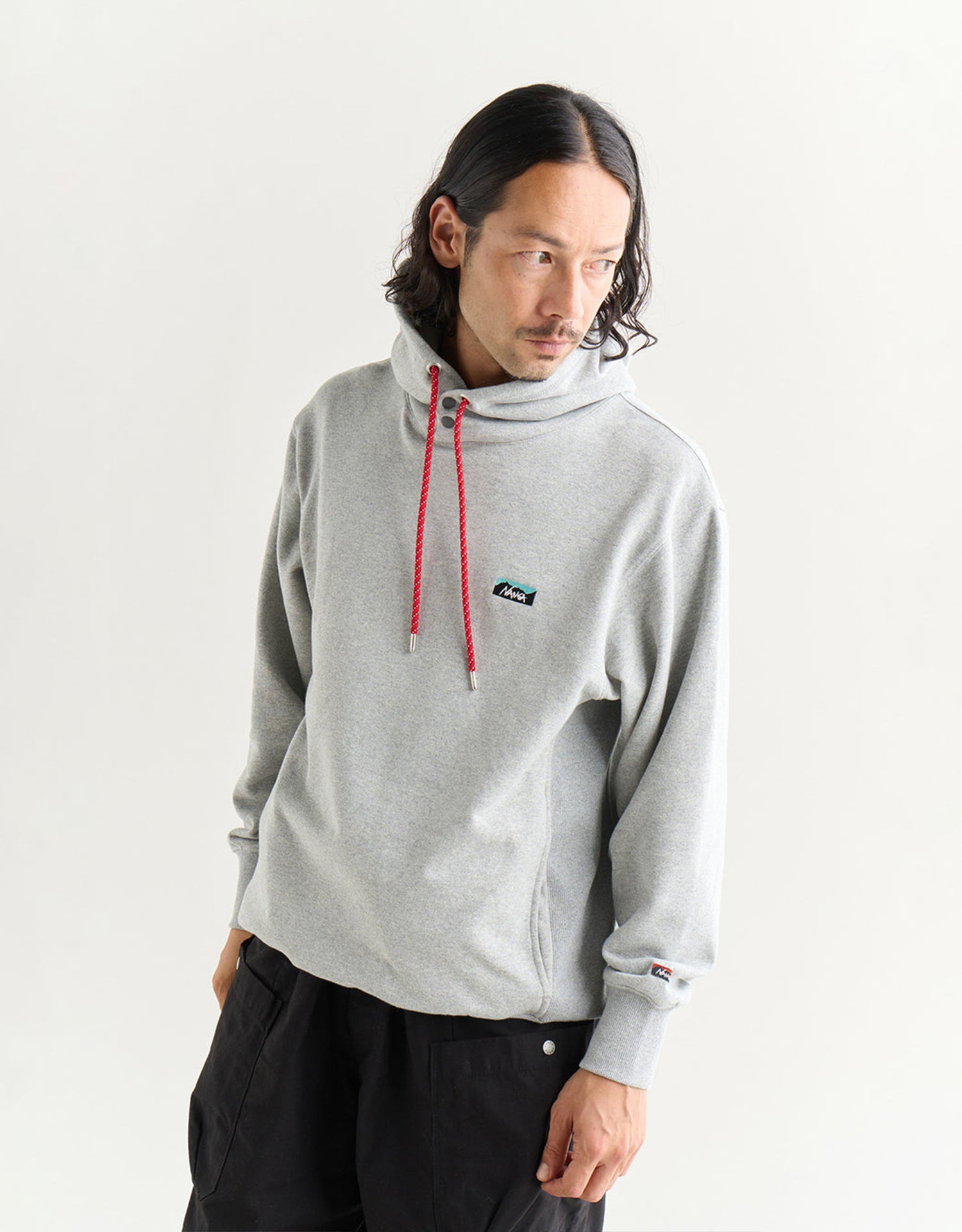 Nanga Eco Hybrid Mini Box Logo Embroidery Sweat Hoodie