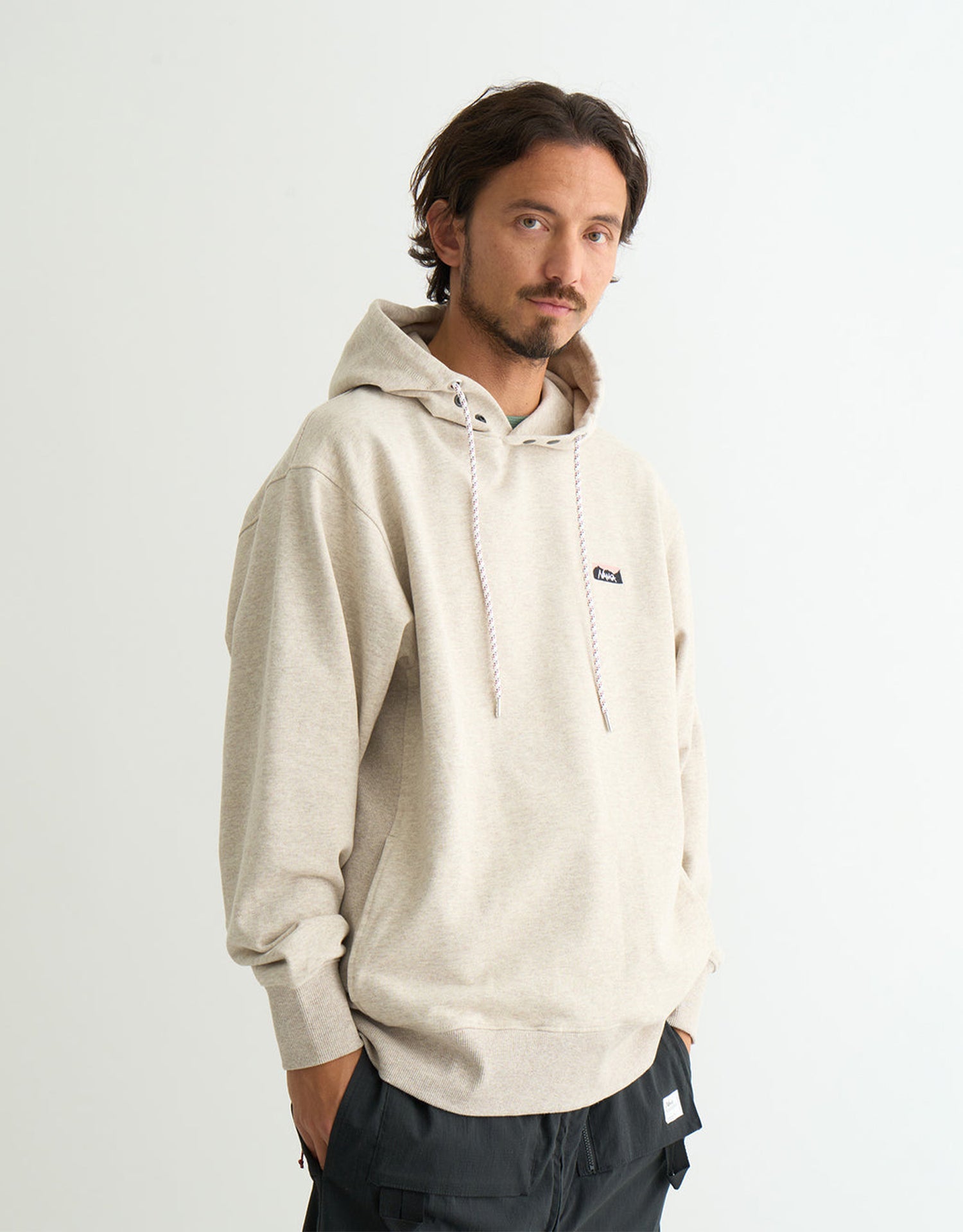 Nanga Eco Hybrid Mini Box Logo Embroidery Sweat Hoodie