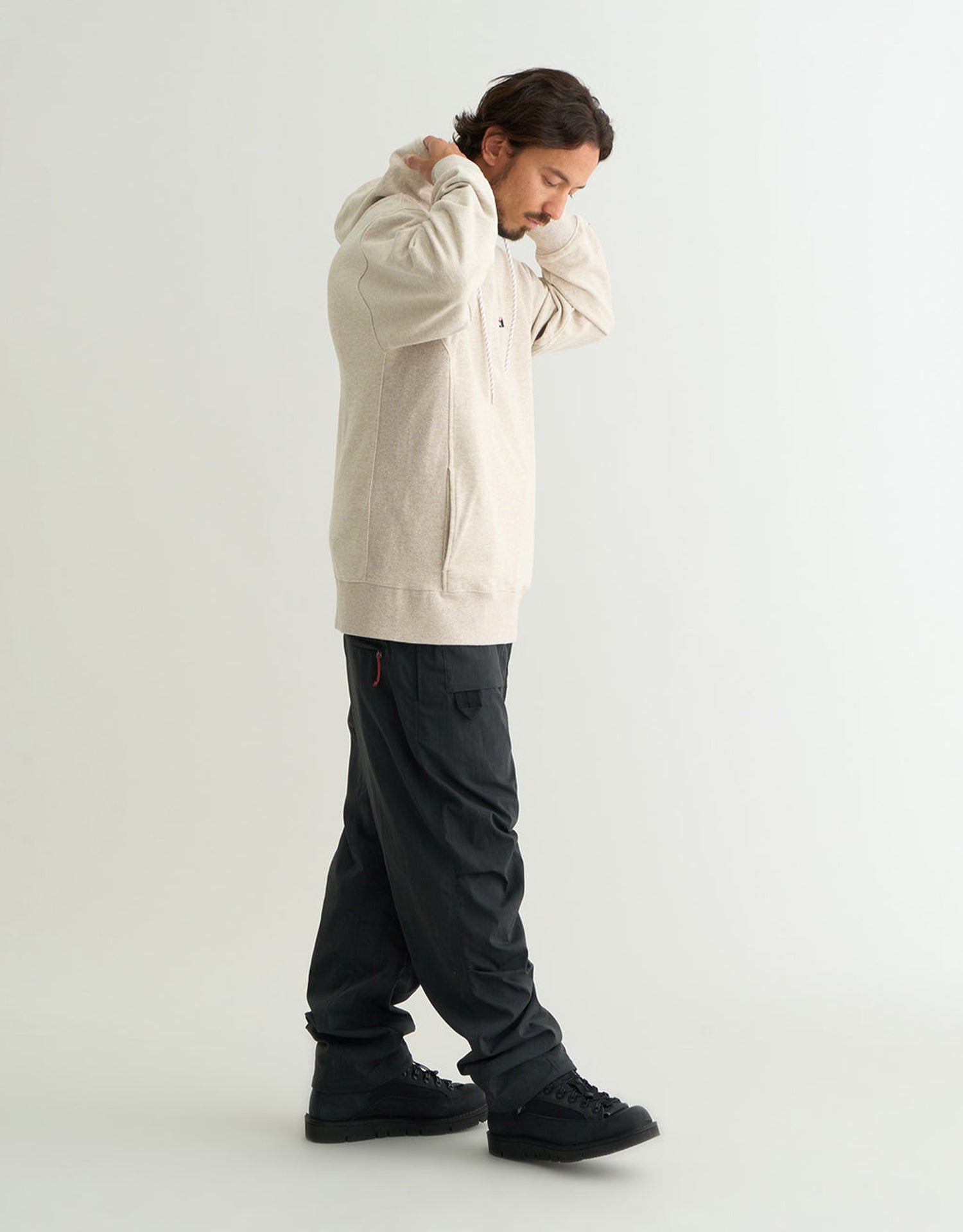 Nanga Eco Hybrid Mini Box Logo Embroidery Sweat Hoodie