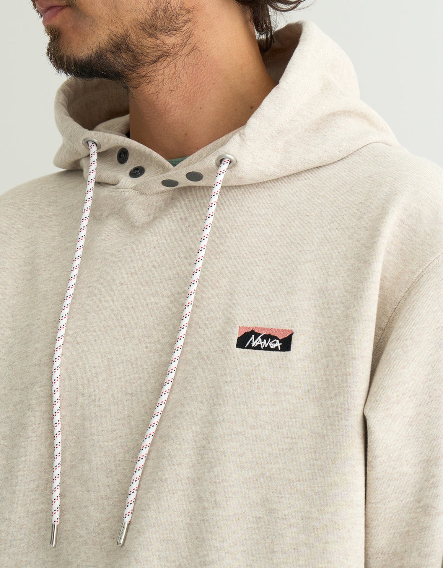 Nanga Eco Hybrid Mini Box Logo Embroidery Sweat Hoodie