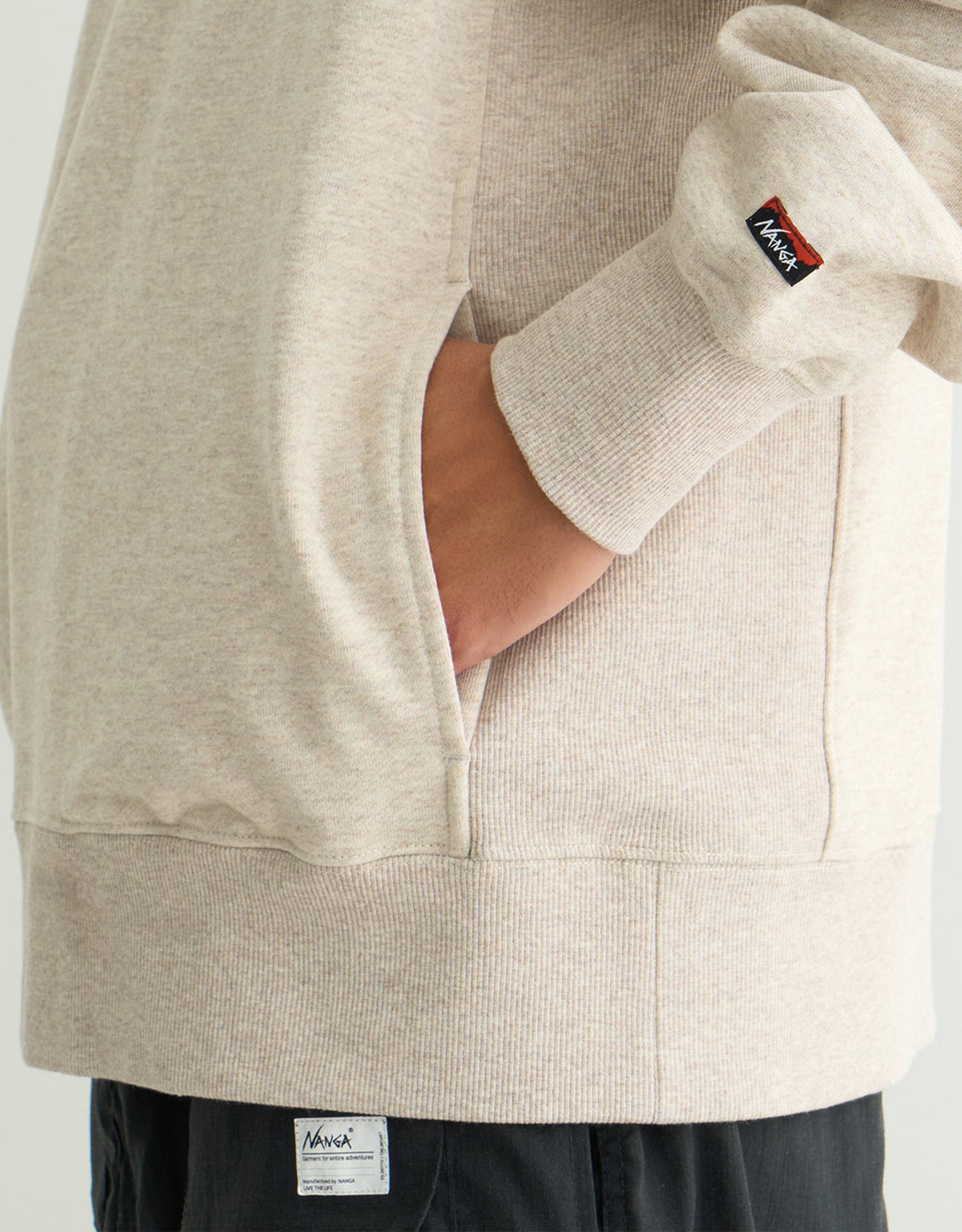 Nanga Eco Hybrid Mini Box Logo Embroidery Sweat Hoodie