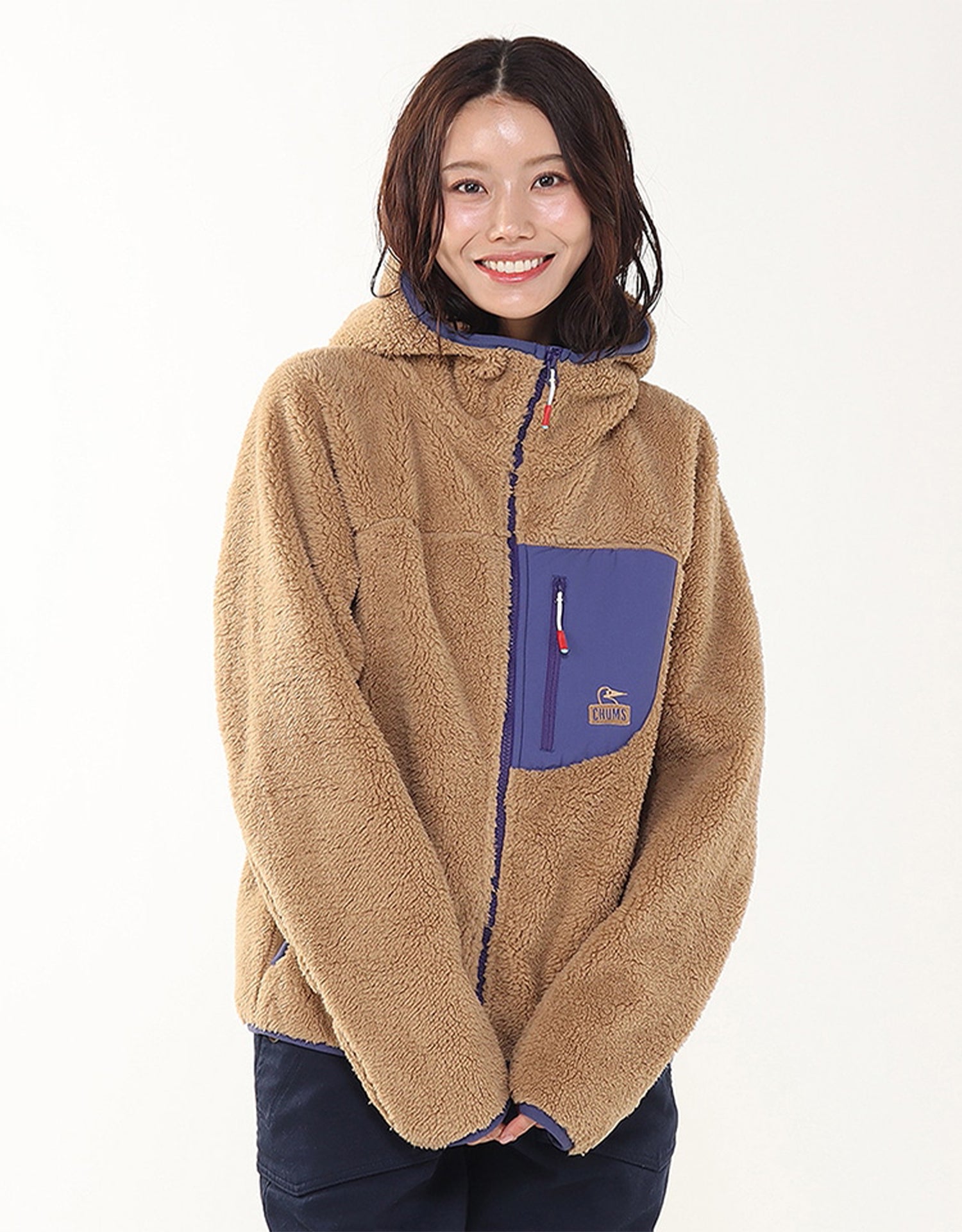 Chums Bonding Fleece Zip Parka