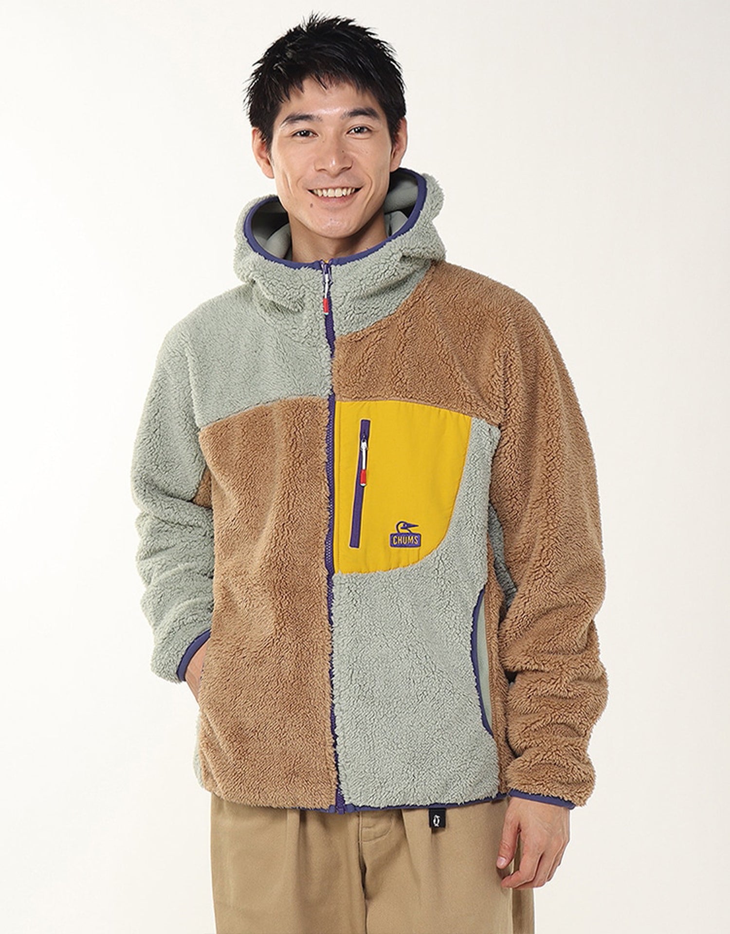 Chums Bonding Fleece Zip Parka