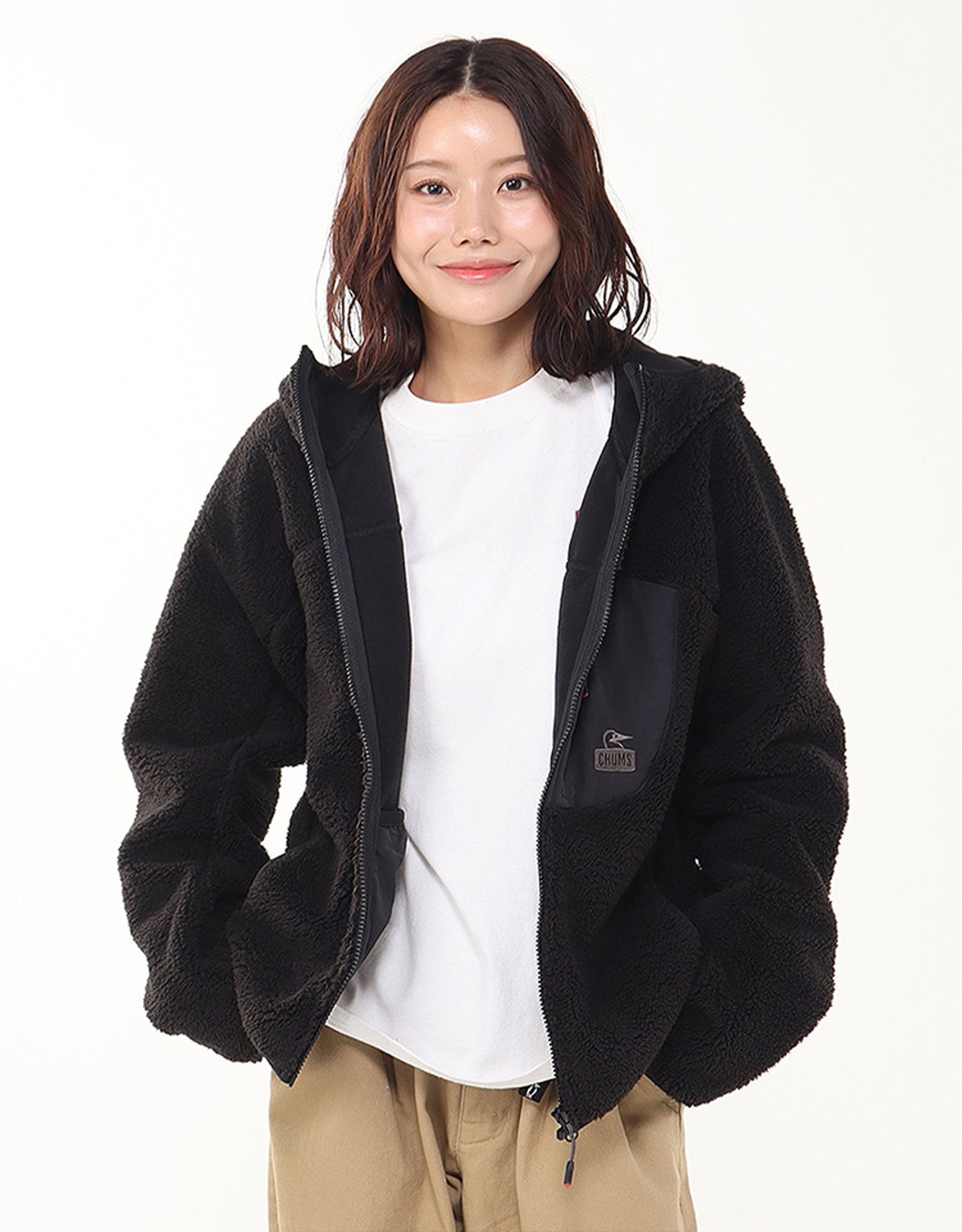 Chums Bonding Fleece Zip Parka