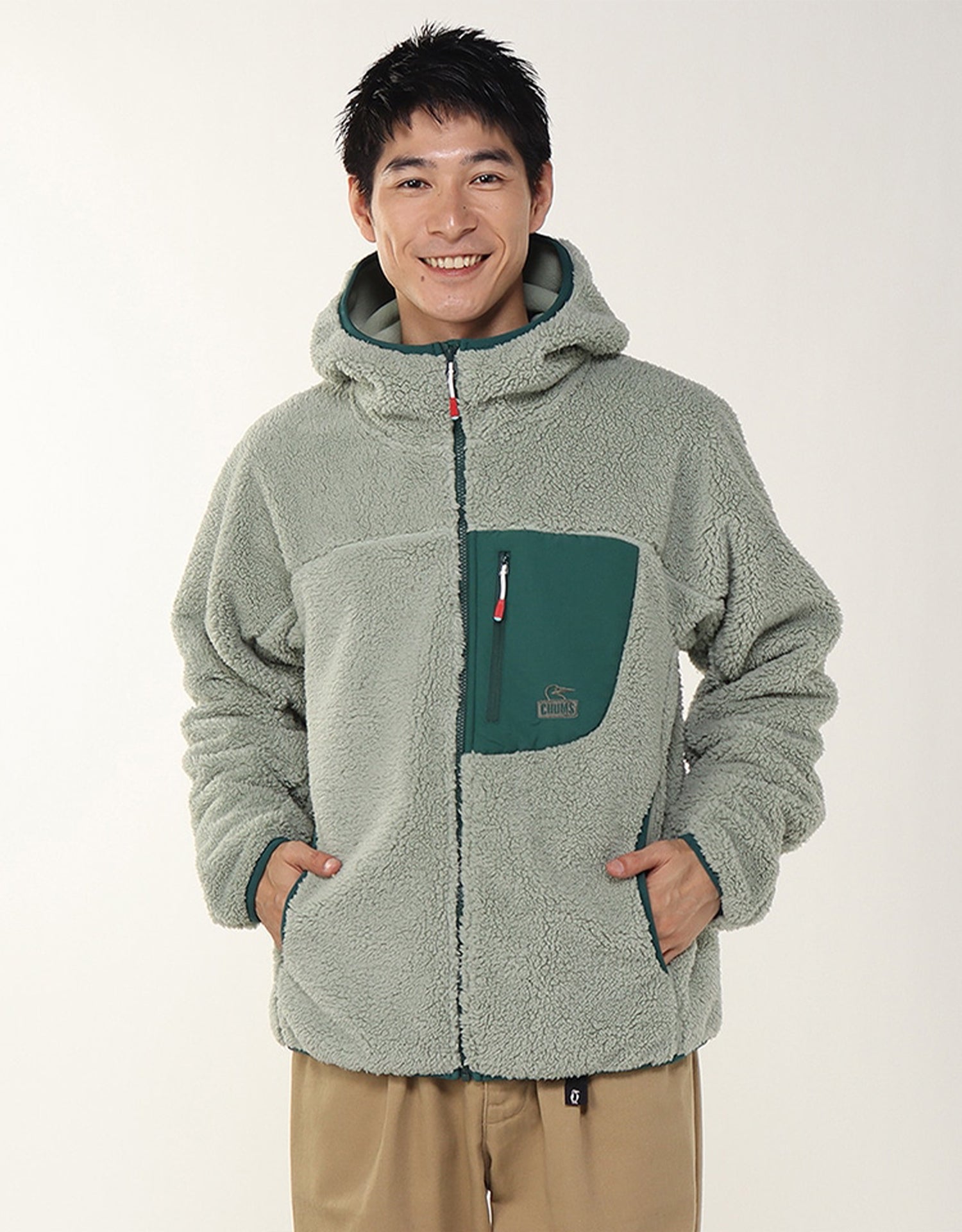 Chums Bonding Fleece Zip Parka