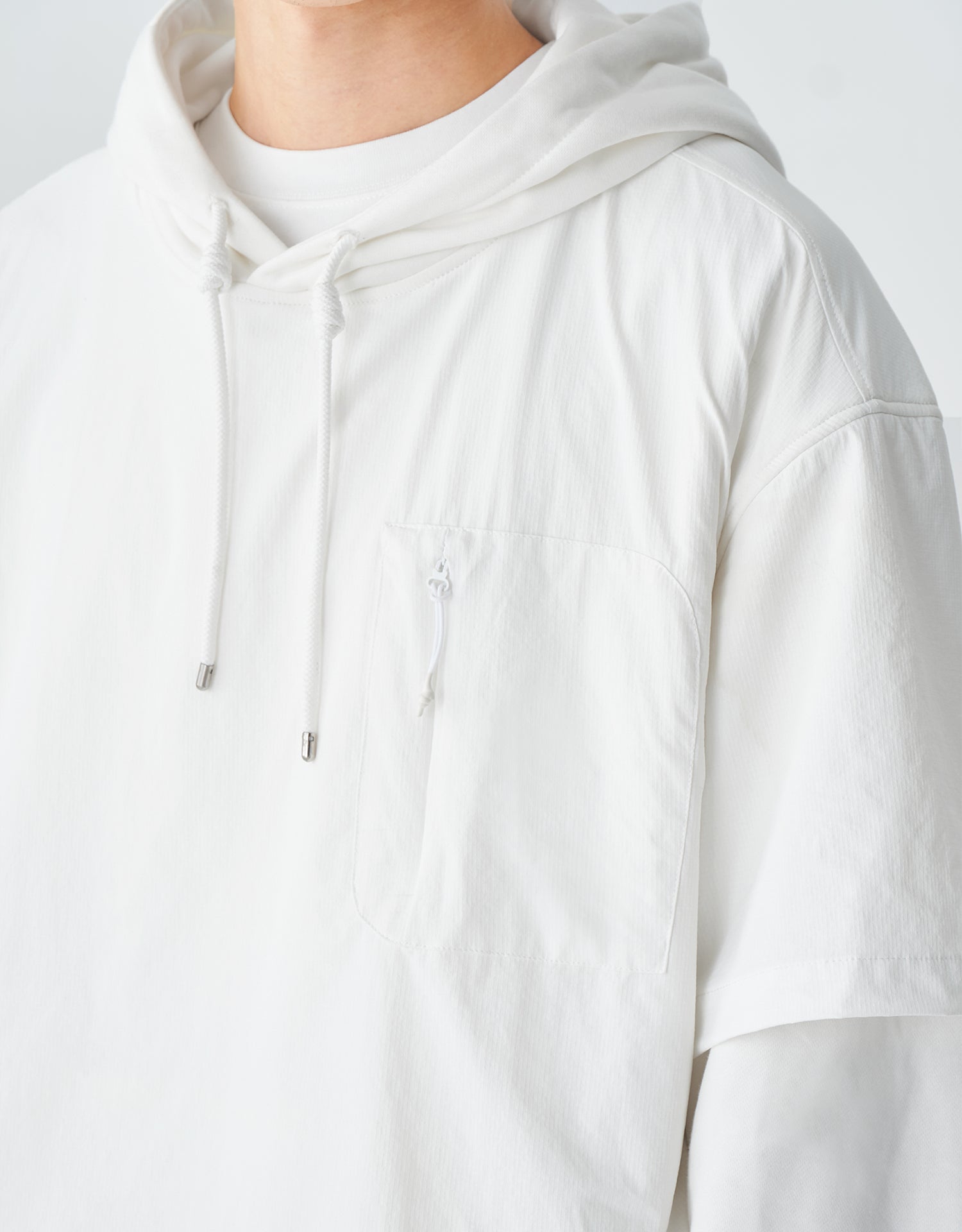 TopBasics Fake Two-Piece Hoodie