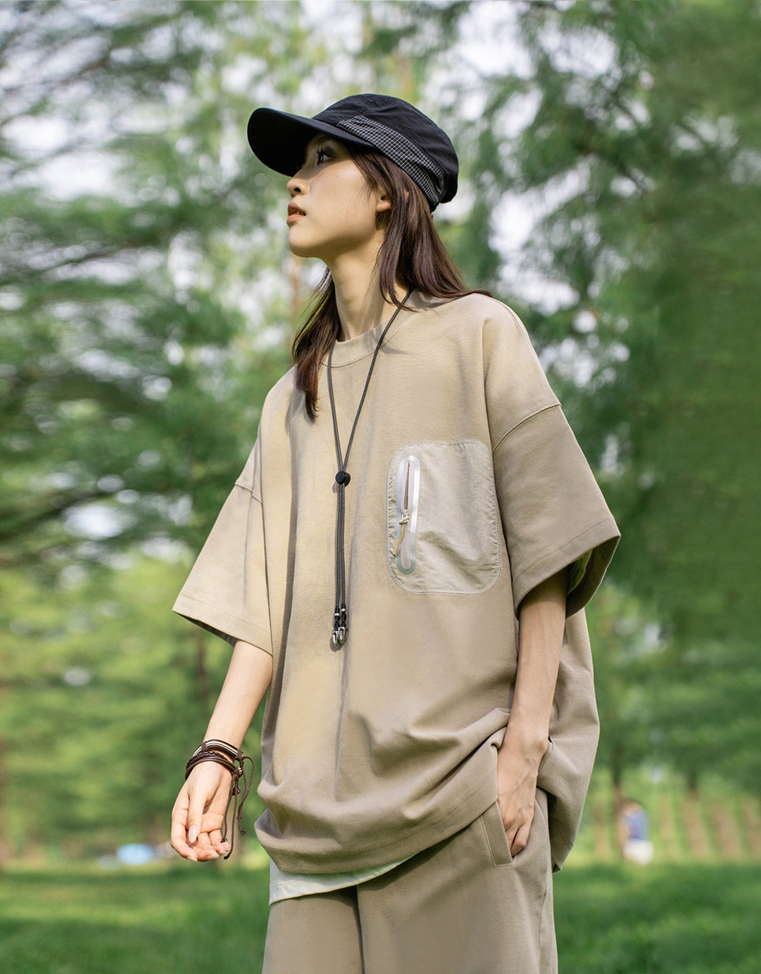 TopBasics Zipped Pocket Outdoor T-Shirt