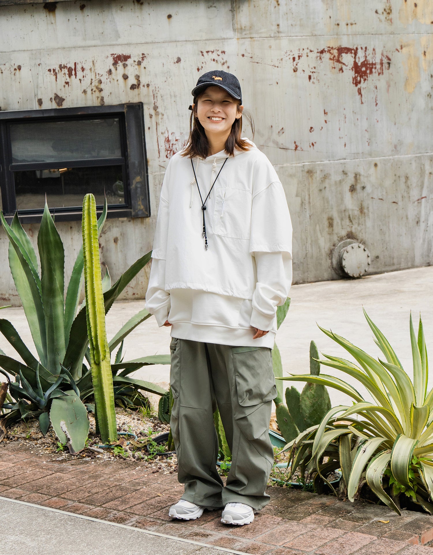 TopBasics Fake Two-Piece Hoodie