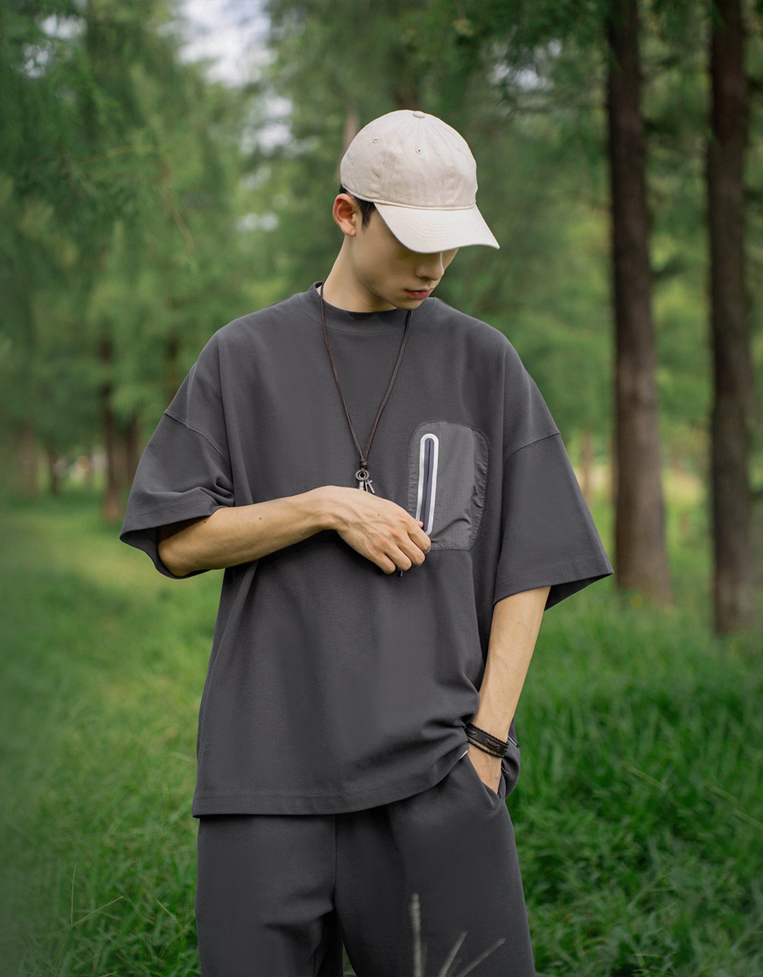 TopBasics Zipped Pocket Outdoor T-Shirt