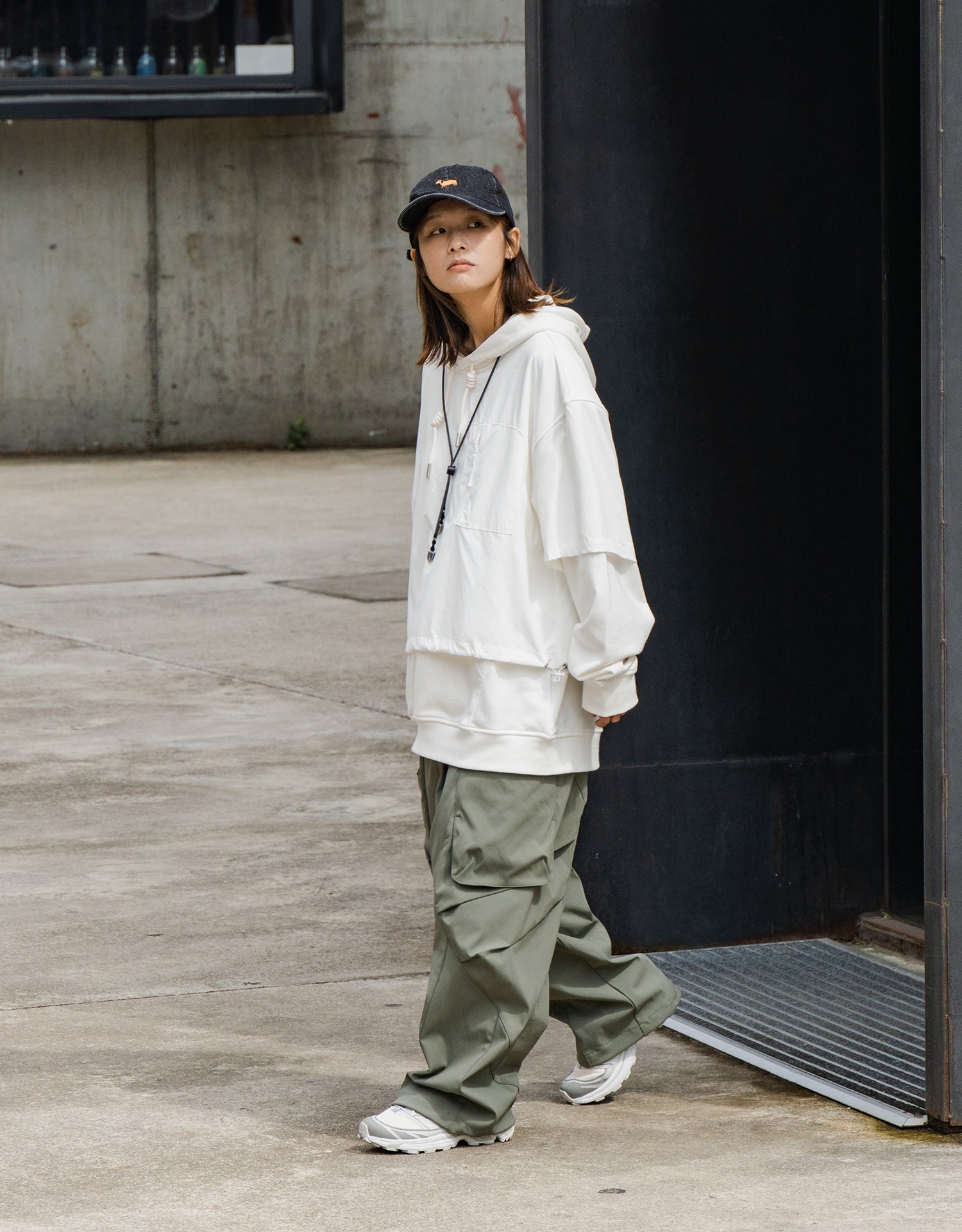 TopBasics Fake Two-Piece Hoodie