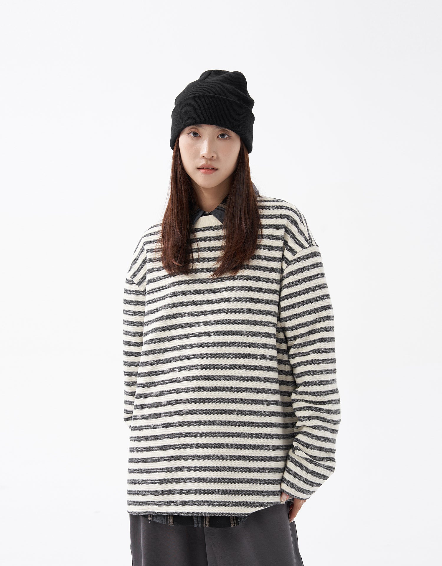 TopBasics Striped Jacquard Interlock T-Shirt