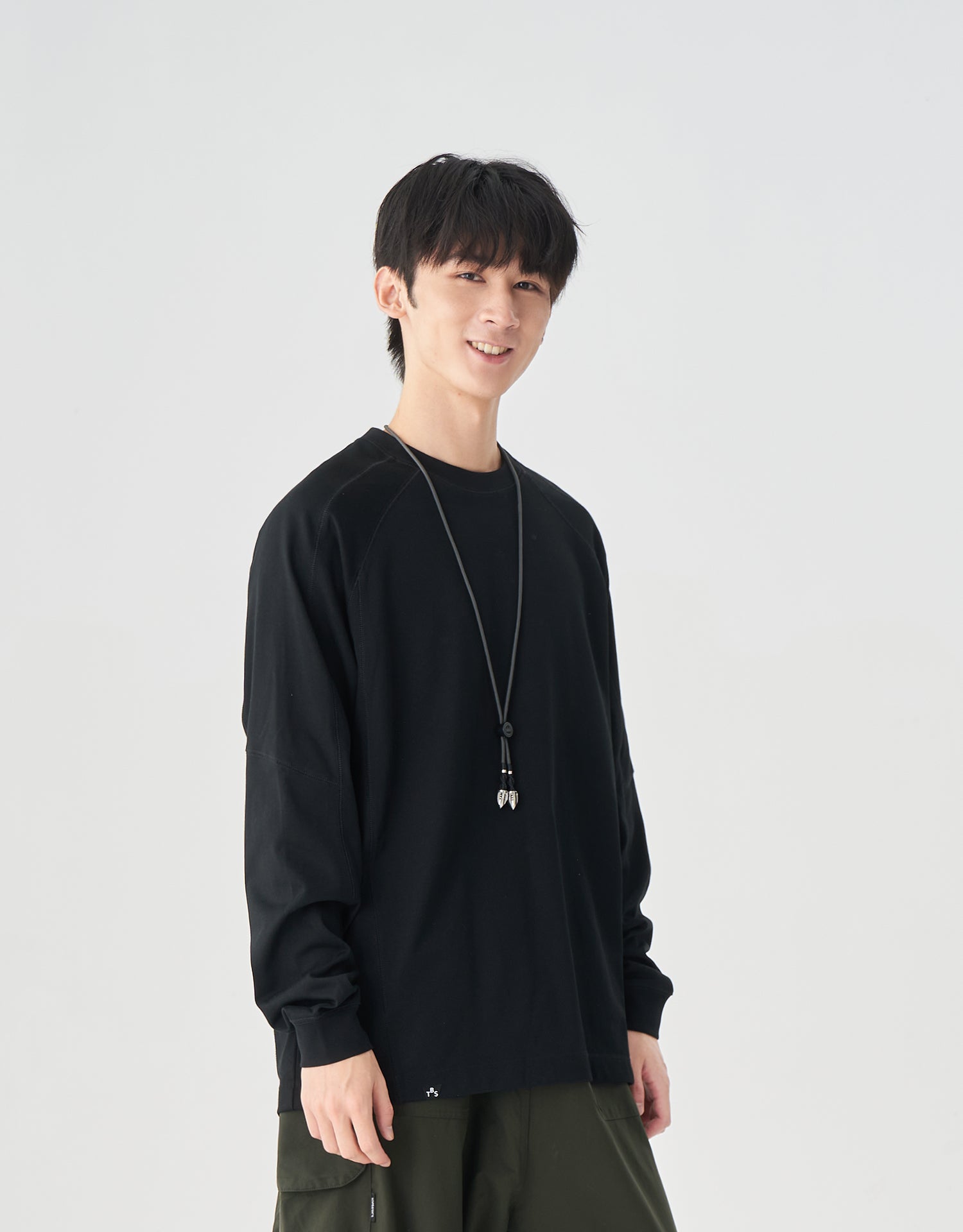 TopBasics Cyber Patchwork Seams L/S T-Shirt