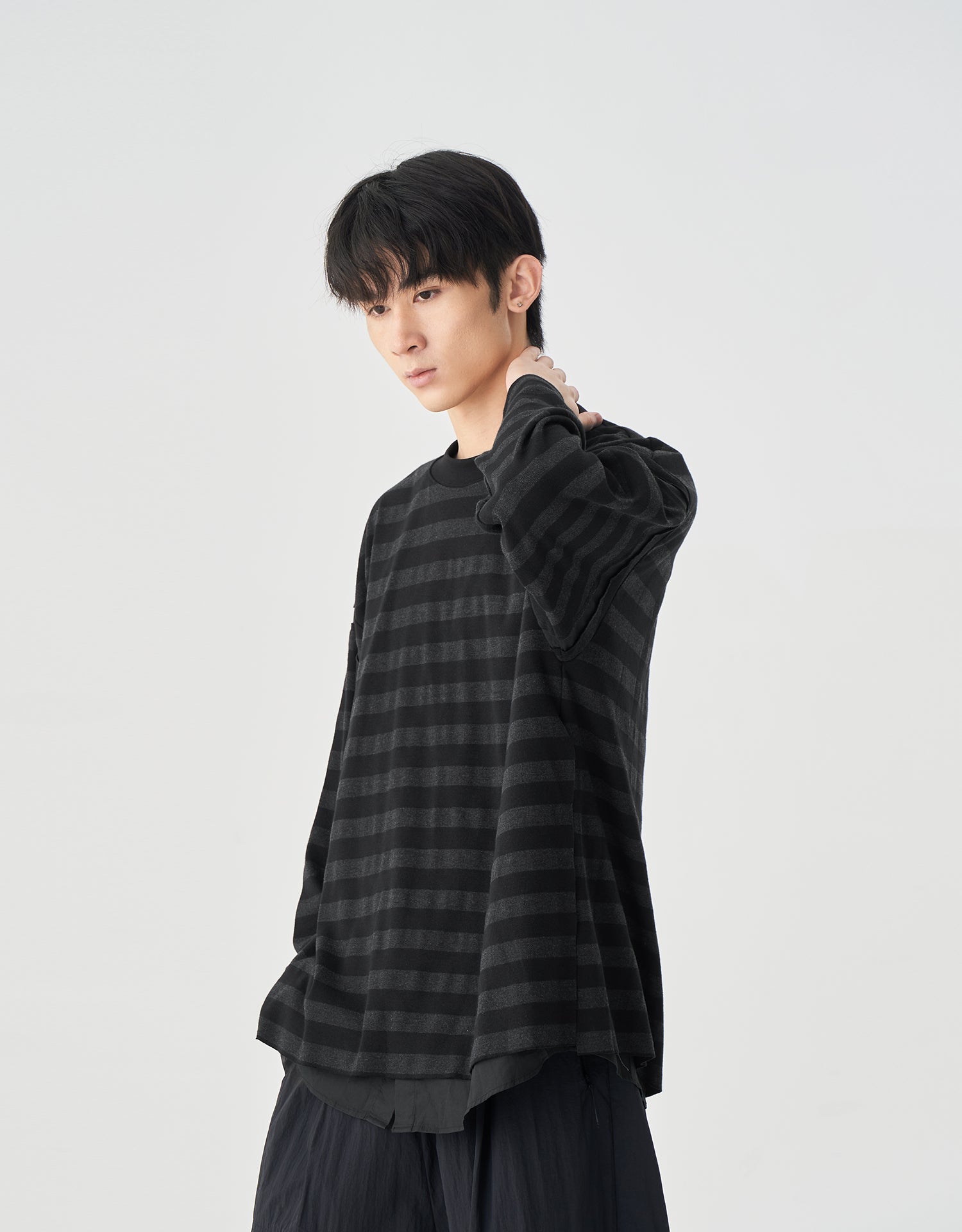 TopBasics Fake Two-Piece Striped T-Shirt