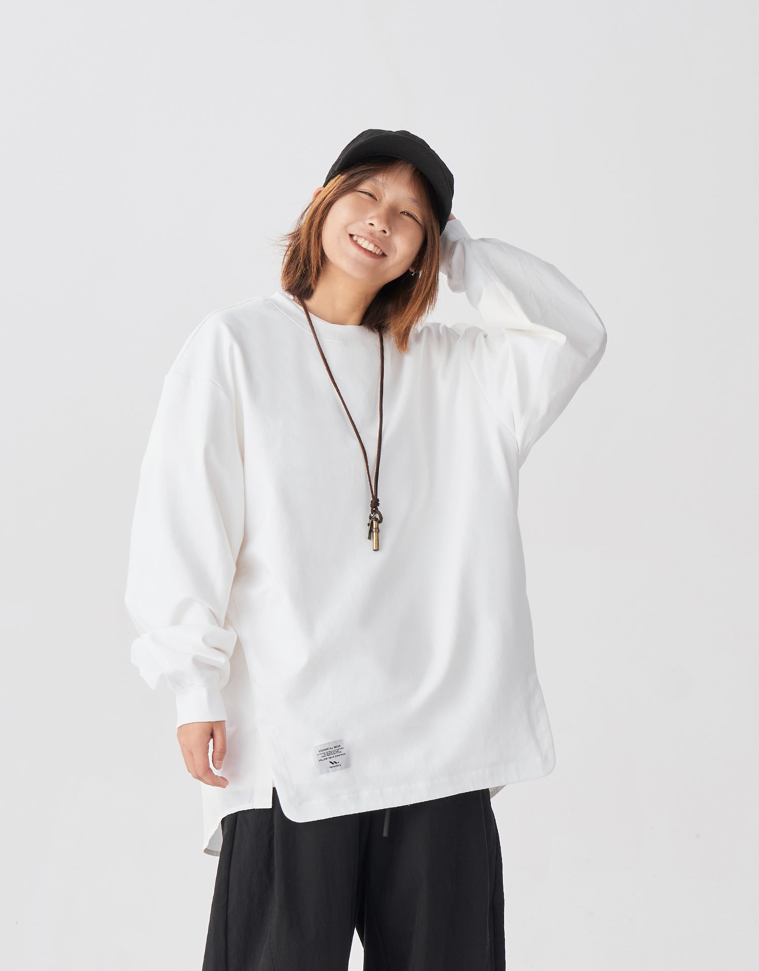 TopBasics Back Shirt L/S T-Shirt