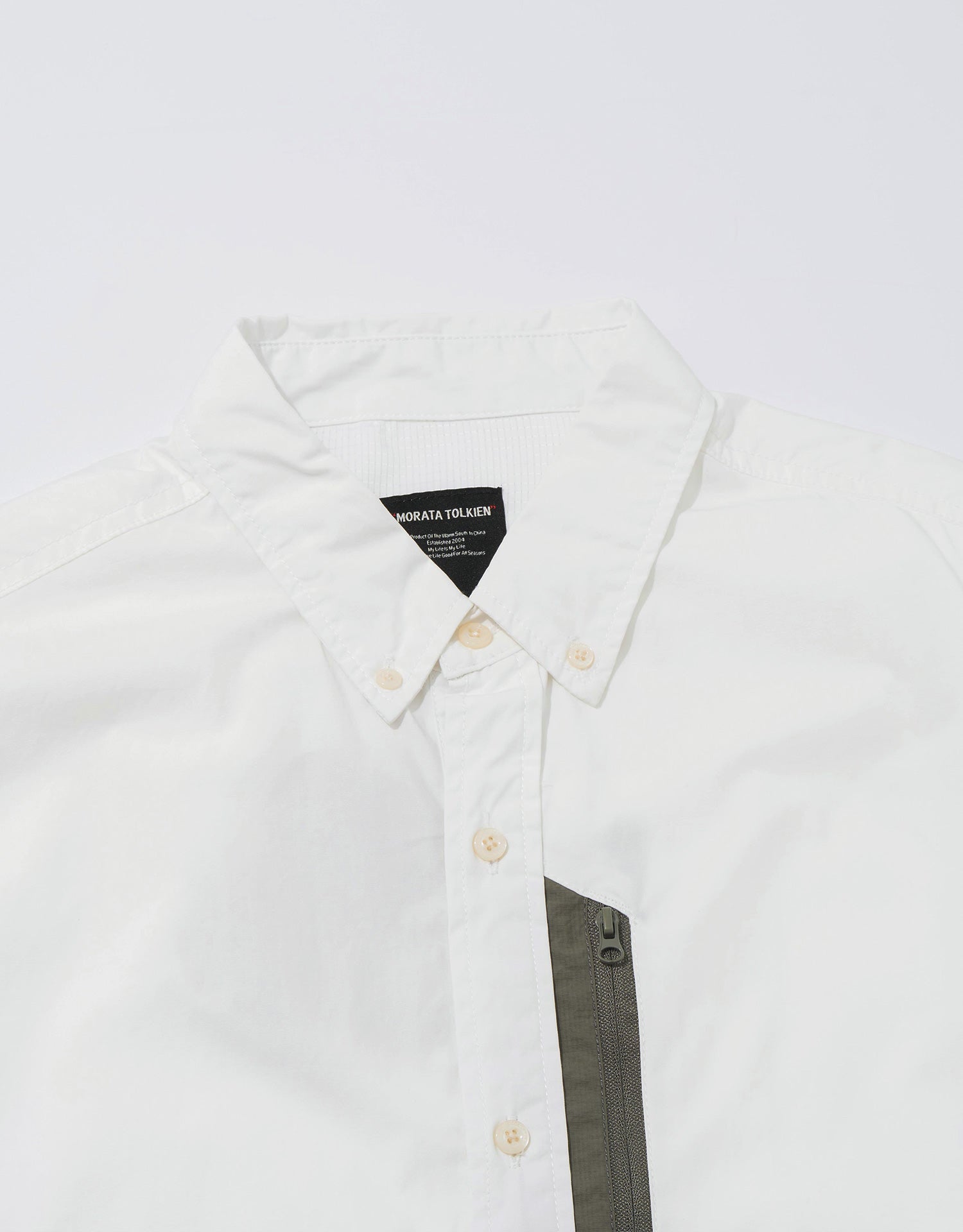 M.T. Three Zip-Pockets Cotton Shirt