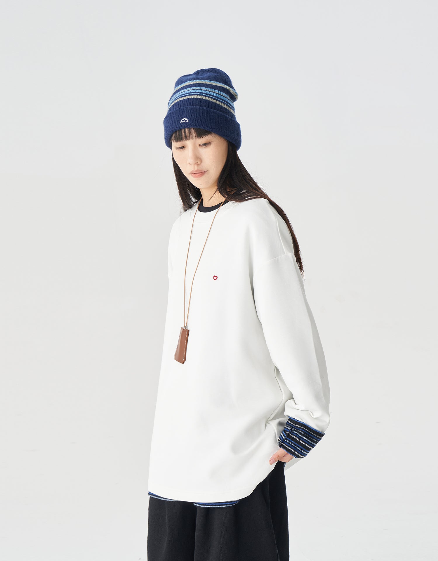 TopBasics Embroidered Heart L/S T-Shirt